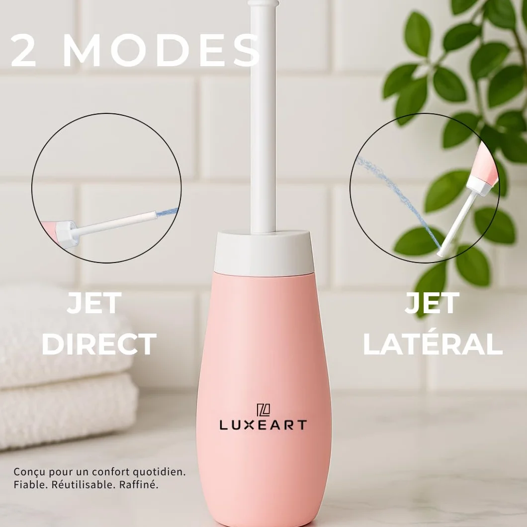 Przenośny bidet SPA ręczny bidet podróżny 400 ml różowy