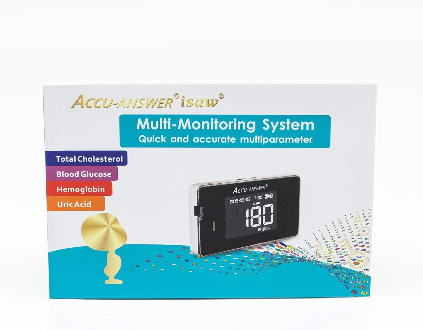 Akumulator Answer Isaw Multi Monitoring System do cholesterolu, poziom glukozy we krwi, hemoglobina, kwas moczowy