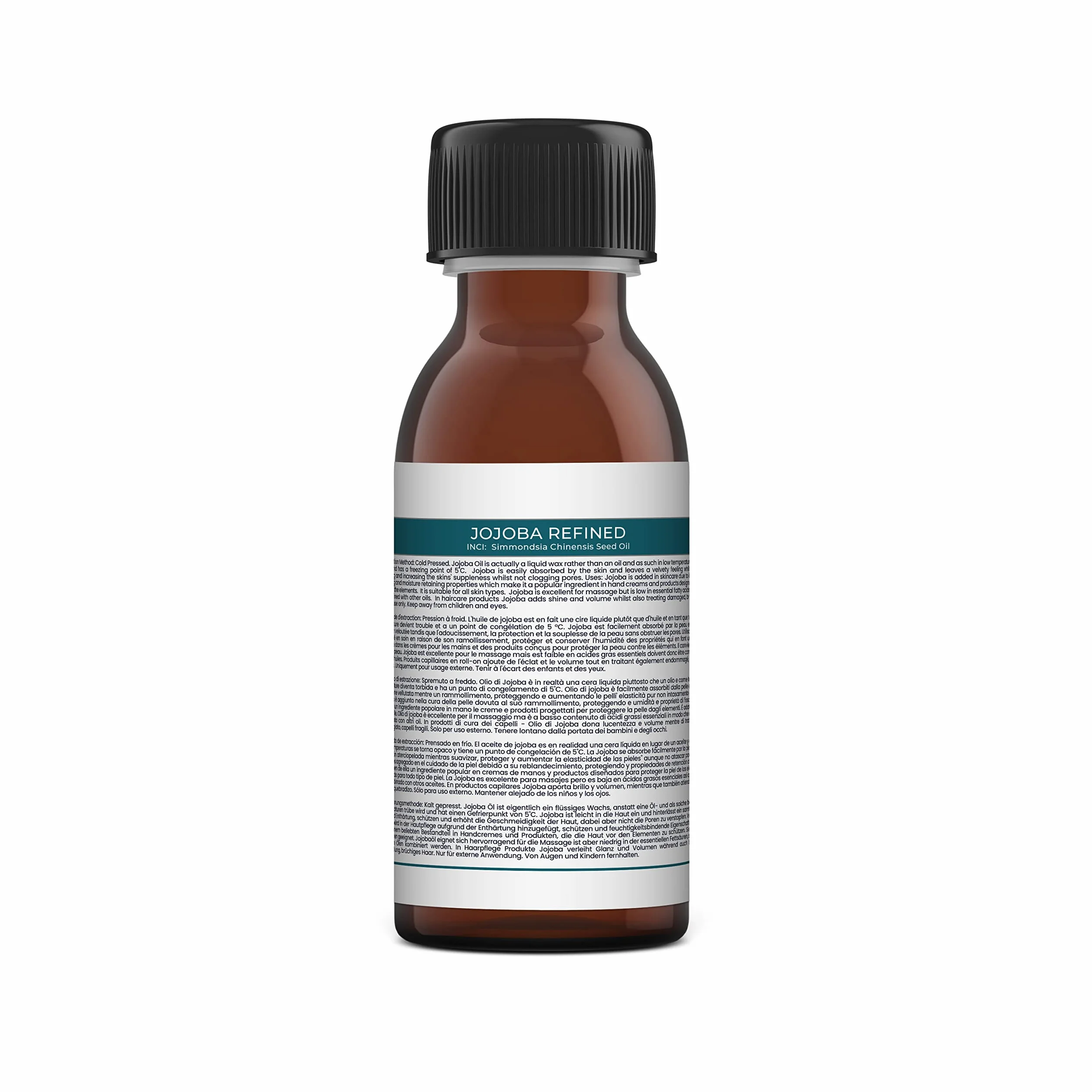 Mystic Moments Jojoba rafinowany olej nośny 250 ml czysty naturalny wegański bez GMO