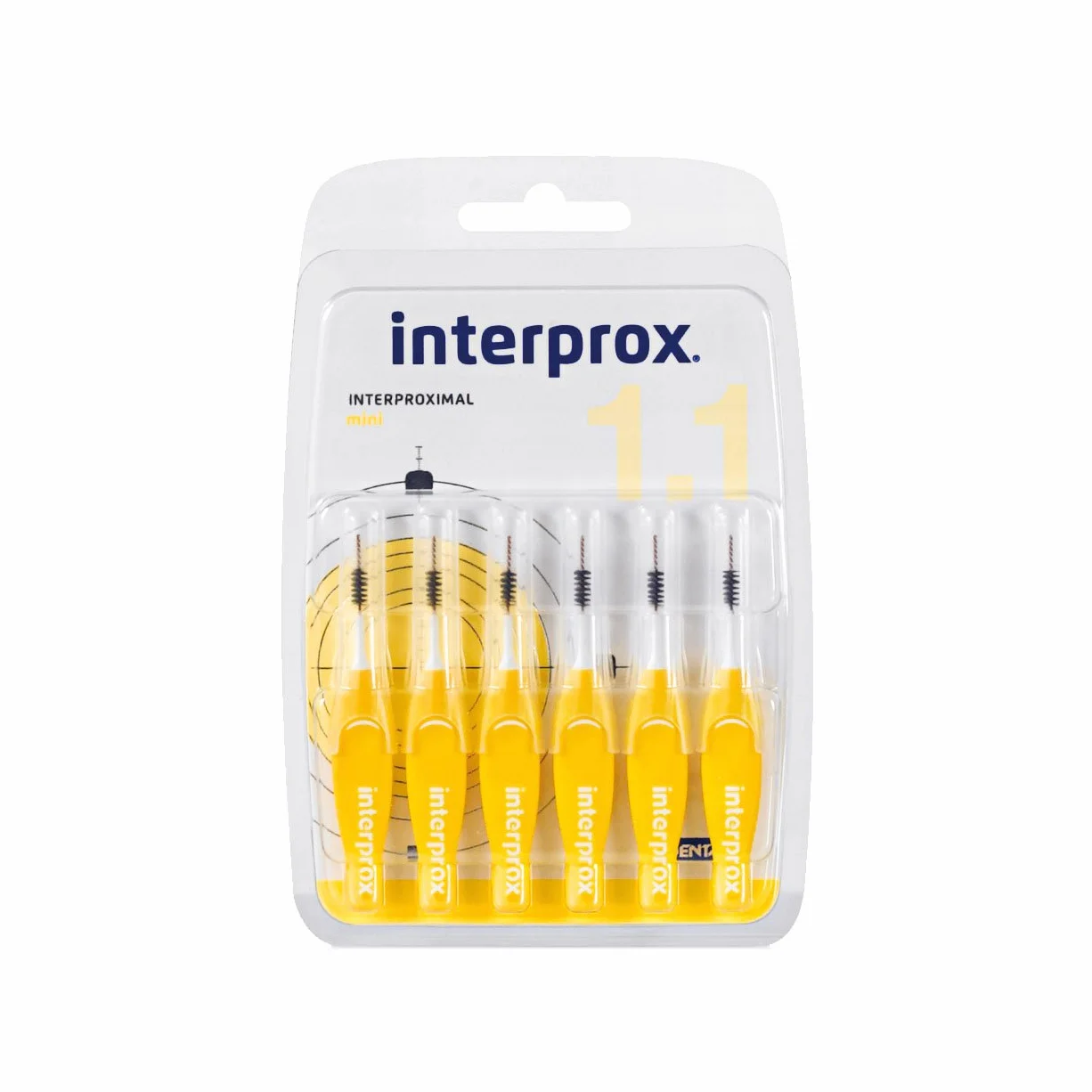 Interprox Szczotki wewnętrzne żółte mini 6 sztuk, 3 opakowania