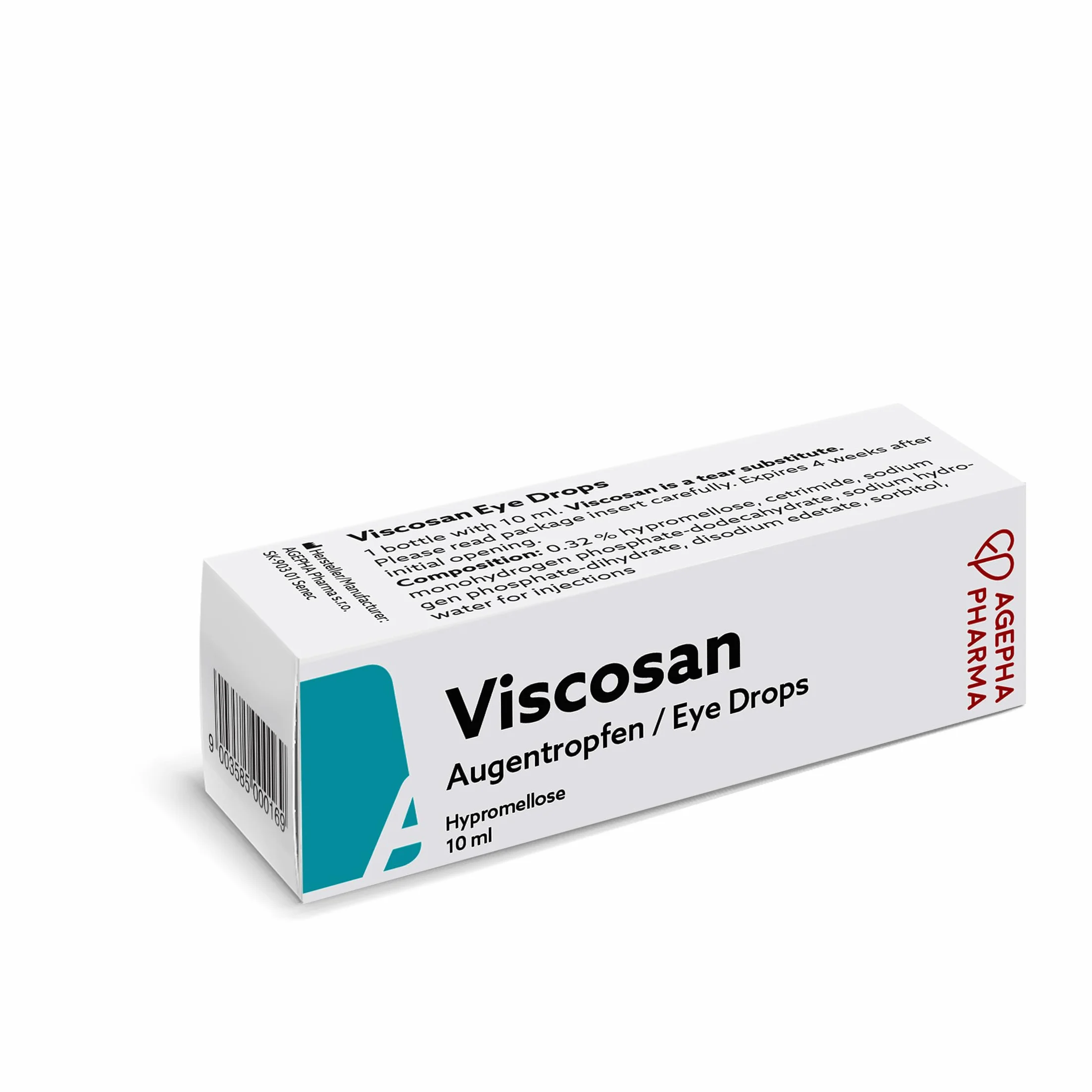 Krople do oczu z Viscosan | Szybko nawilżają suche oczy | Krople do suchych, podrażnionych oczu | Długotrwały efekt przeciw piekącym, swędzącym, zaczerwienionym oczom