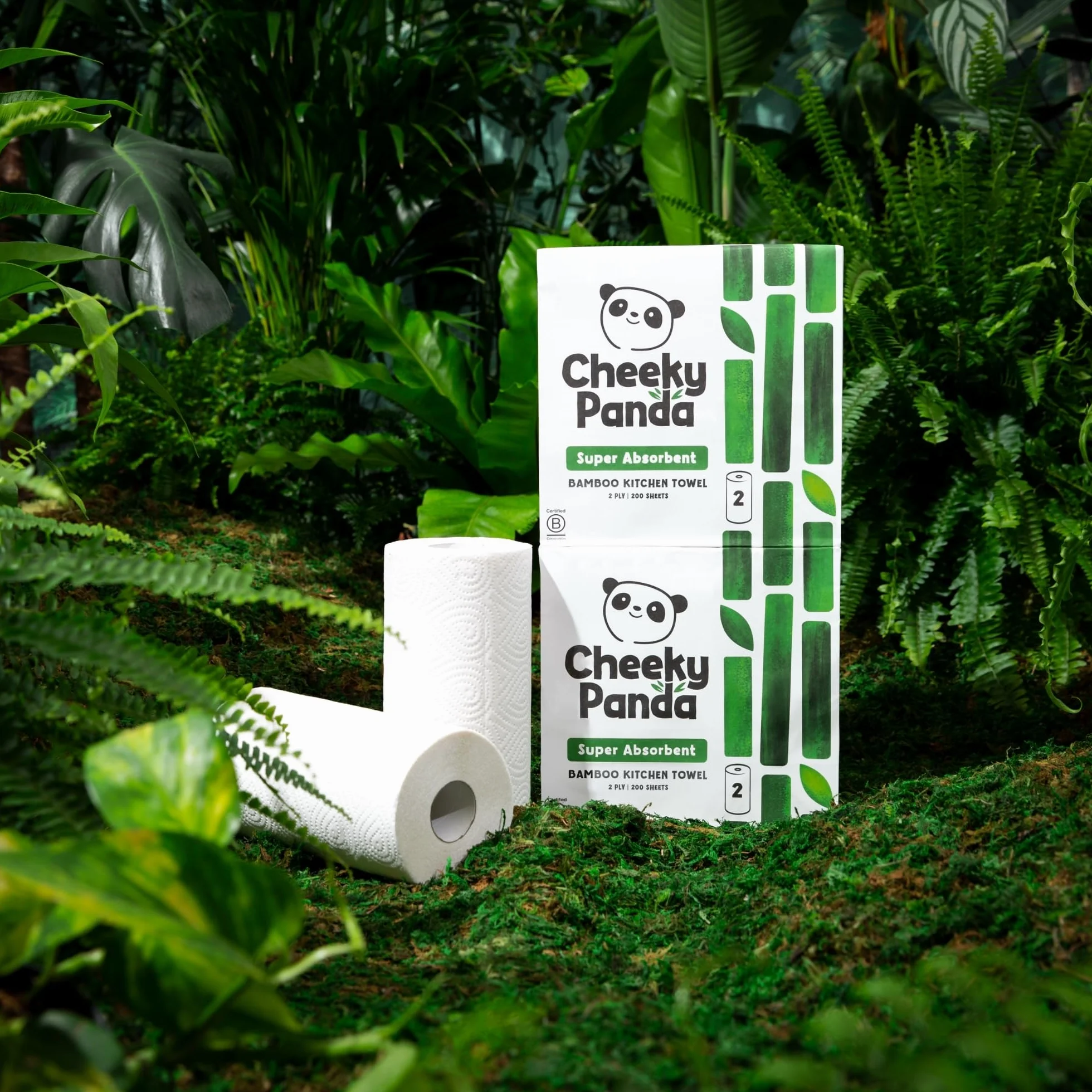 The Cheeky Panda Bamboo Touch Ręcznik Papierowy, 2 Sztuki