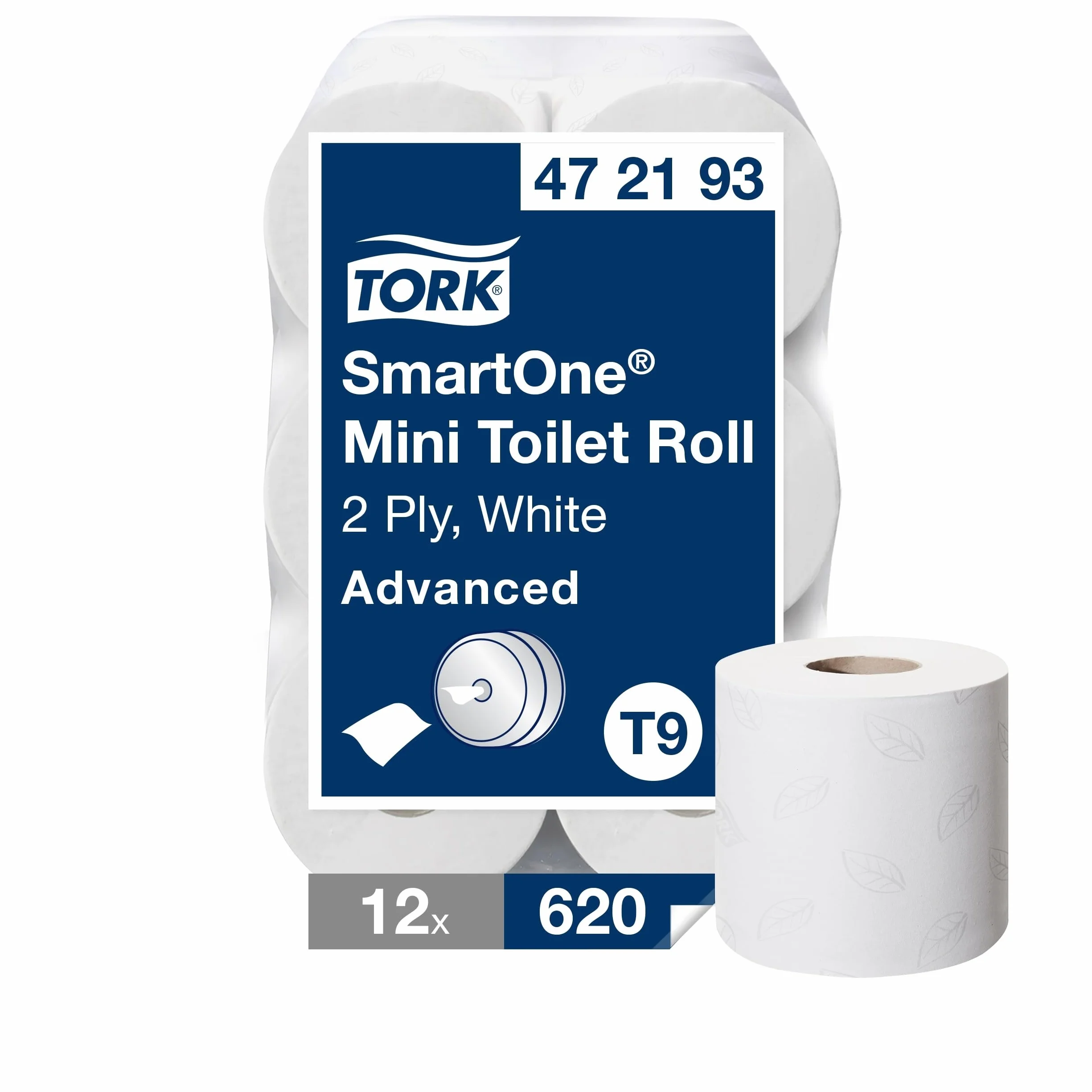 Tork AAT301 Smart One mini rolka toaletowa 2-warstwowa biała opakowanie 12 szt.