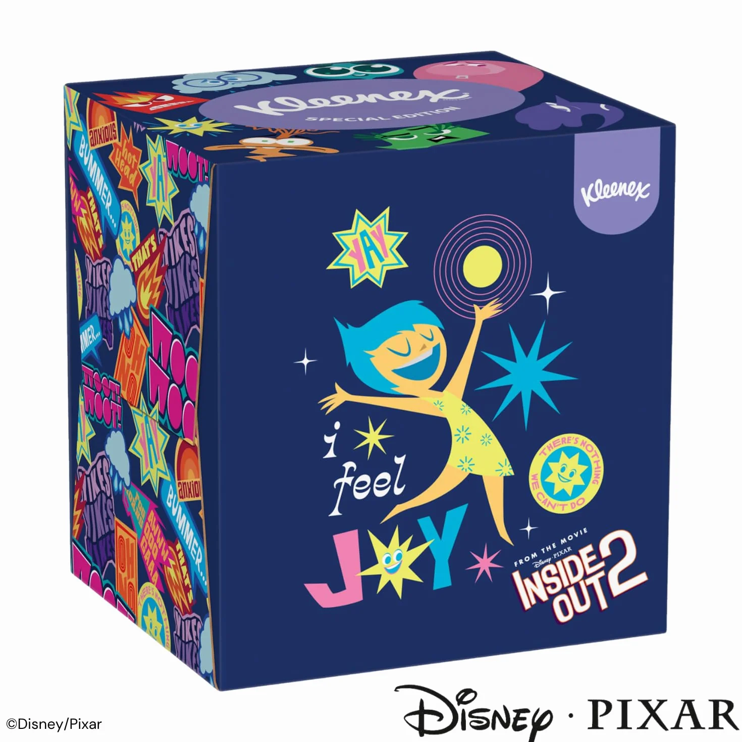 Kleenex Disney pudełka na chusteczki higieniczne, różne wzory, 3-warstwowe, 12 pudełek w kostkę, po 48 chusteczek