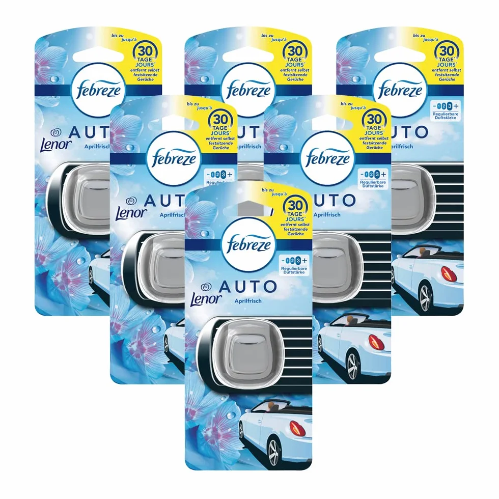Febreze Car odświeżacz powietrza Lenor Aprilfrisch 2 ml 6-pak