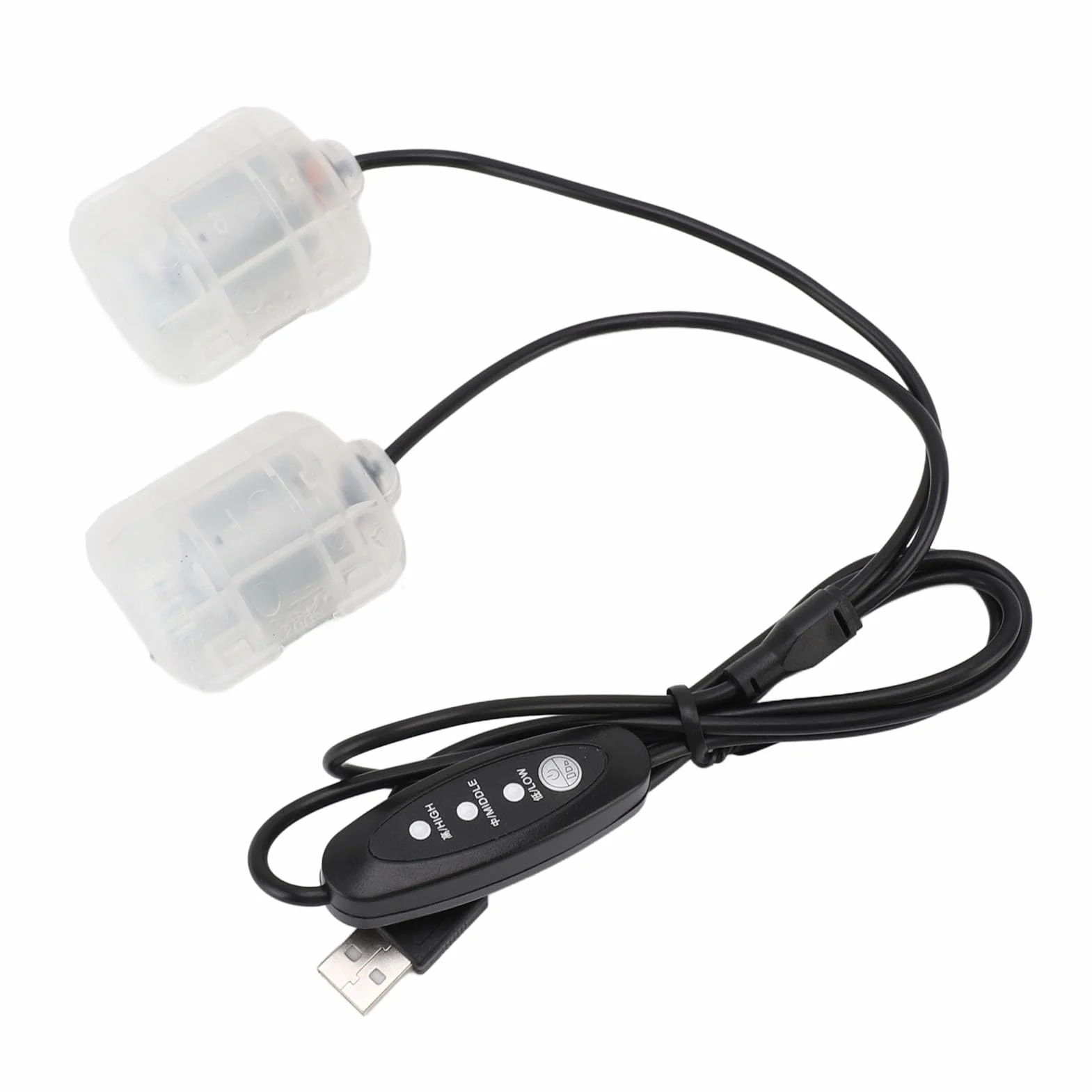 Silnik Wibracyjny USB 5V 3-Stopniowy do Masażu dla Poduszek Mat Pasków Butów z Przewodem 1,1m Wielofunkcyjny z Plastikową Klamrą