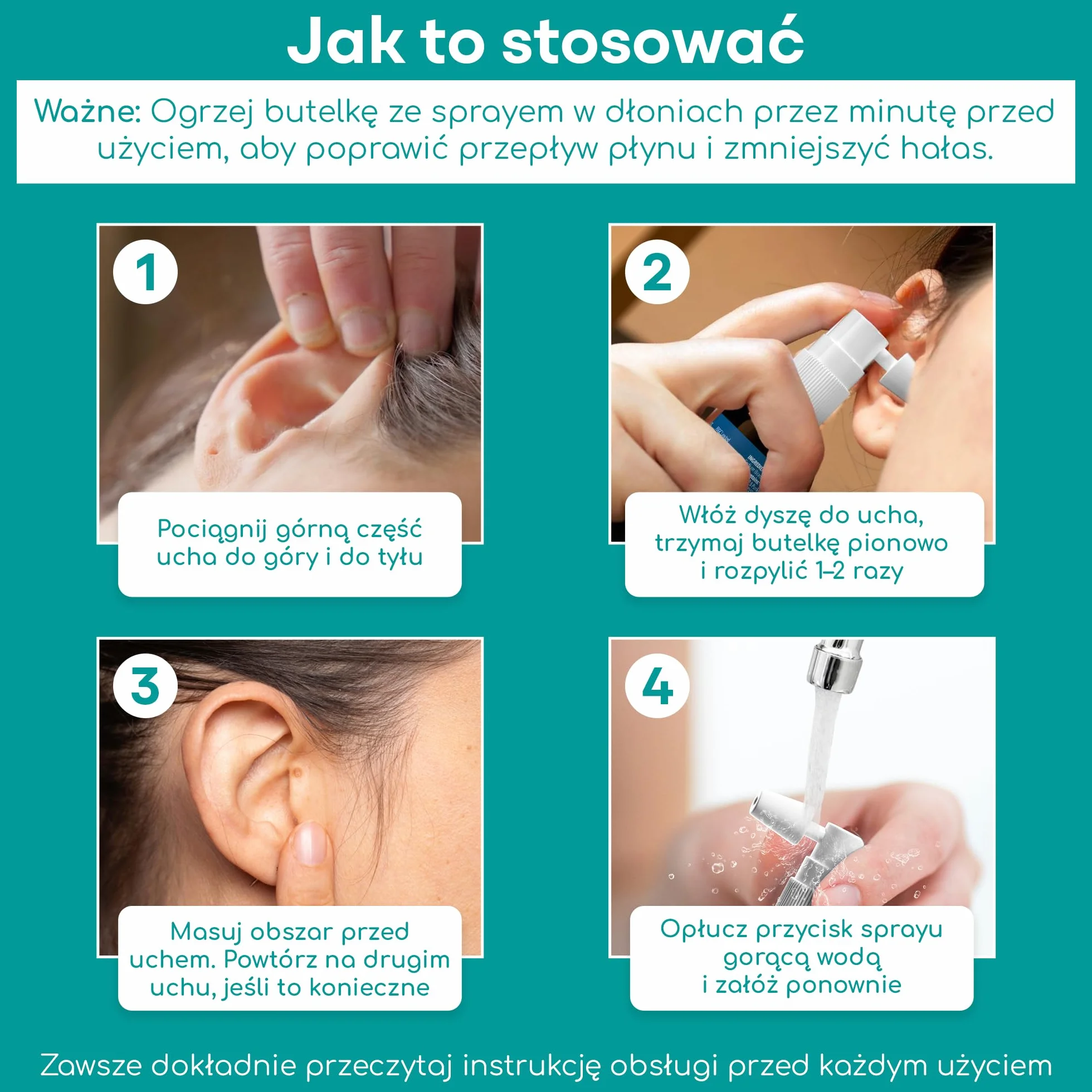Medi Grade Preparat do Czyszczenia Uszu – Naturalny Płyn do Czyszczenia Uszu z Wodorowęglanem Sodu na Zatkane Uszy i Usuwanie Woskowiny – Butelka 20ml z Ponad 50 Rozpyleniami dla Łatwej Aplikacji