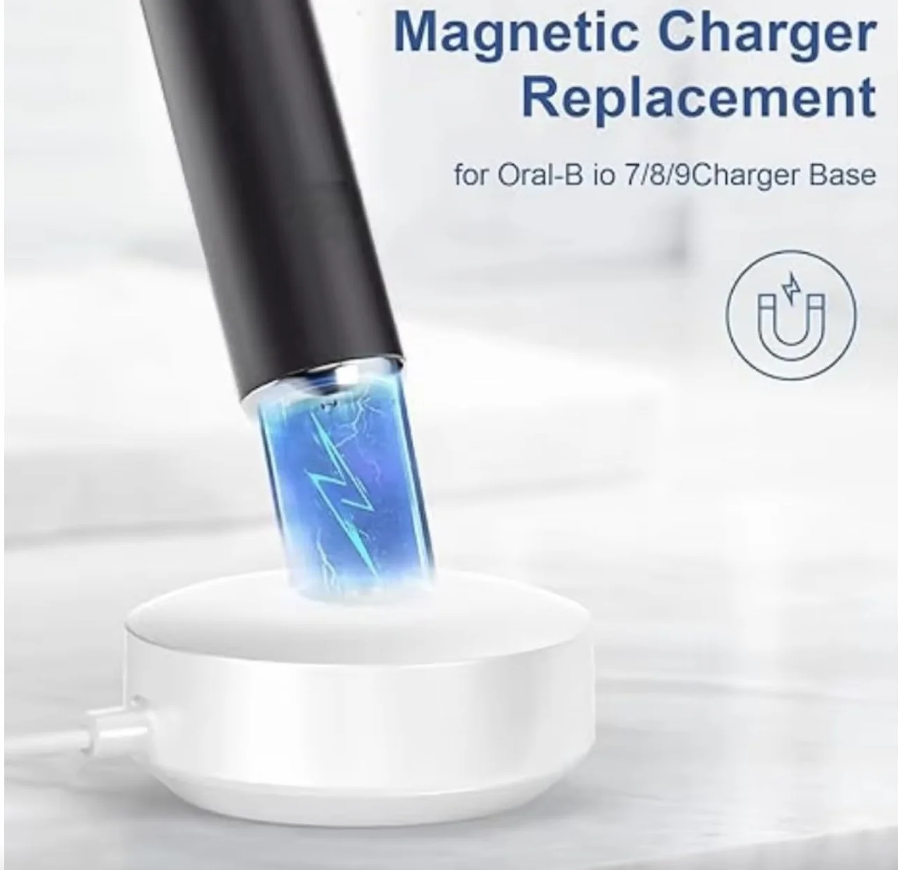 Stacja ładowania magnetycznego USB, ładowarka kablowa 3768 do szczoteczek elektrycznych, kompatybilna z Braun Oral B iO Series 7/8/9 9S 10S iO7 iO8 iO9