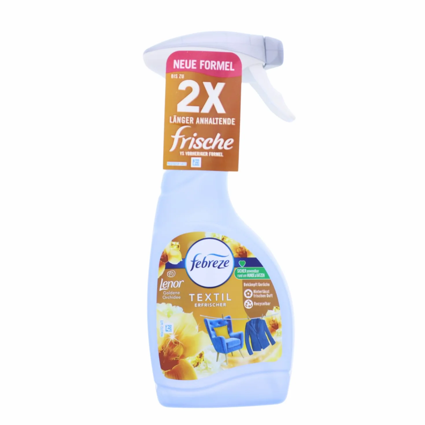 2 x Febreze odświeżacz do tekstyliów po 500 ml Lenor Golden Orchidea usuwa zapachy