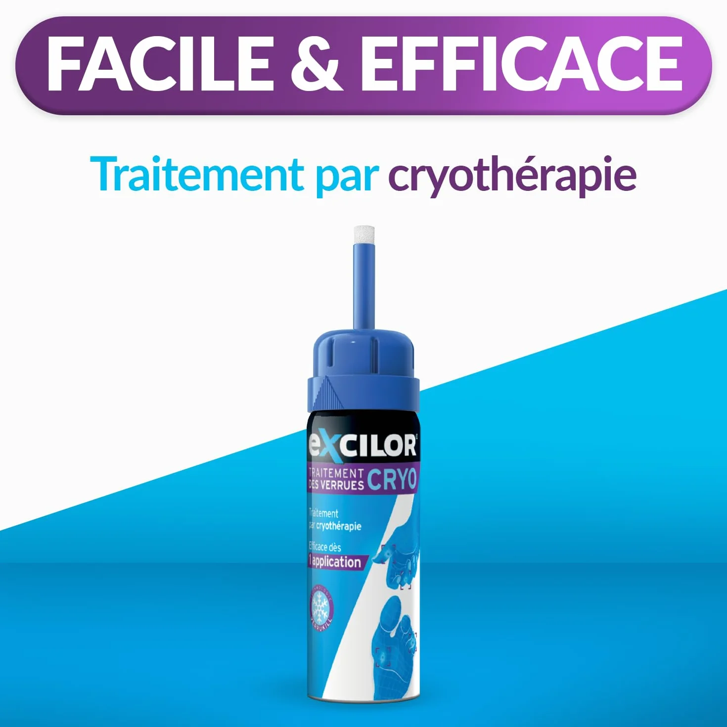 EXCILOR VERRUXIT Cryo Leczenie brodawek Krioterapia zamrażająca brodawki 50 ml