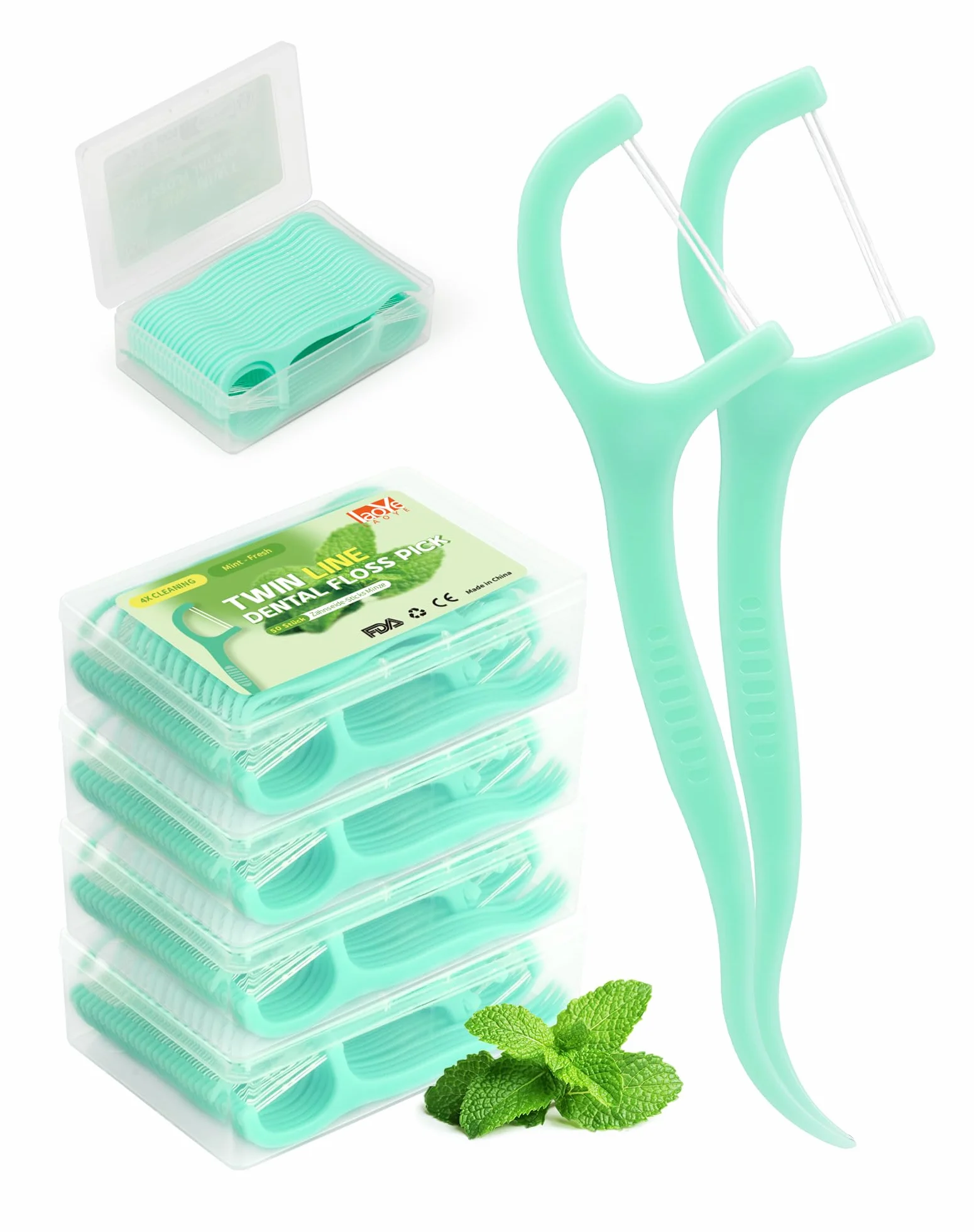Nić dentystyczna pałeczki mięty 200 szt. nić dentystyczna twin line dental floss mint 4 x środek do czyszczenia zębów przestrzenie doopelten nici dentystyczne Stick nić dentystyczna wykałaczki o smaku