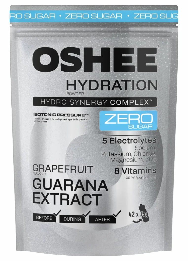 OSHEE Hydration Zero Sugar proszek Grapefruit guarana 630 g