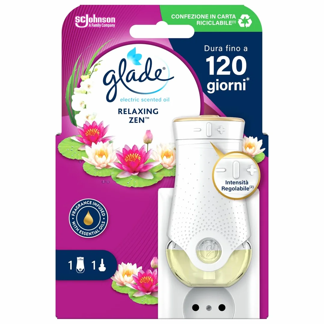 Glade Elektryczny odświeżacz powietrza Relaxing Zen 1 dyfuzor 1 wkład