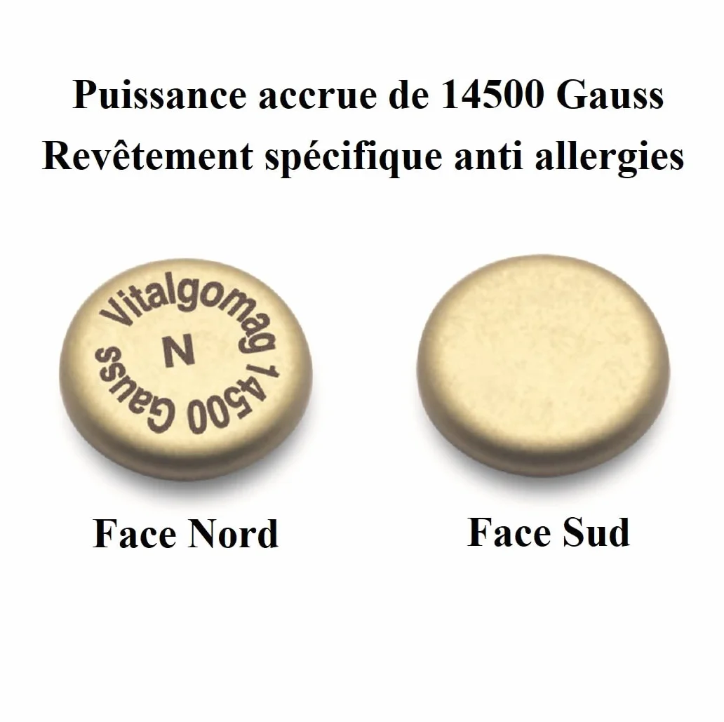 Magnesy terapeutyczne o mocy 14500 Gaussów i średnicy 12 mm Vitalgomag - Magnesy do magnetoterapii - Magnesy przeciwbólowe - Magnesy lecznicze - Medyczne magnesy na ból