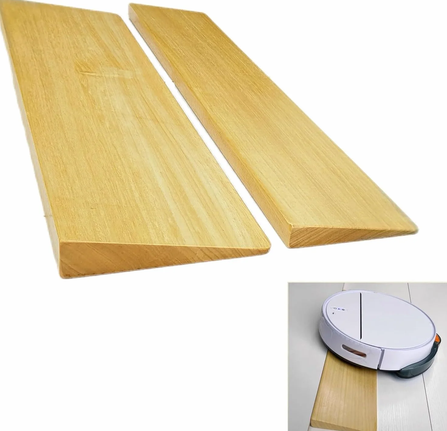 Przenośna rampa progowa drewniana 70x15x3 cm dla wózków inwalidzkich