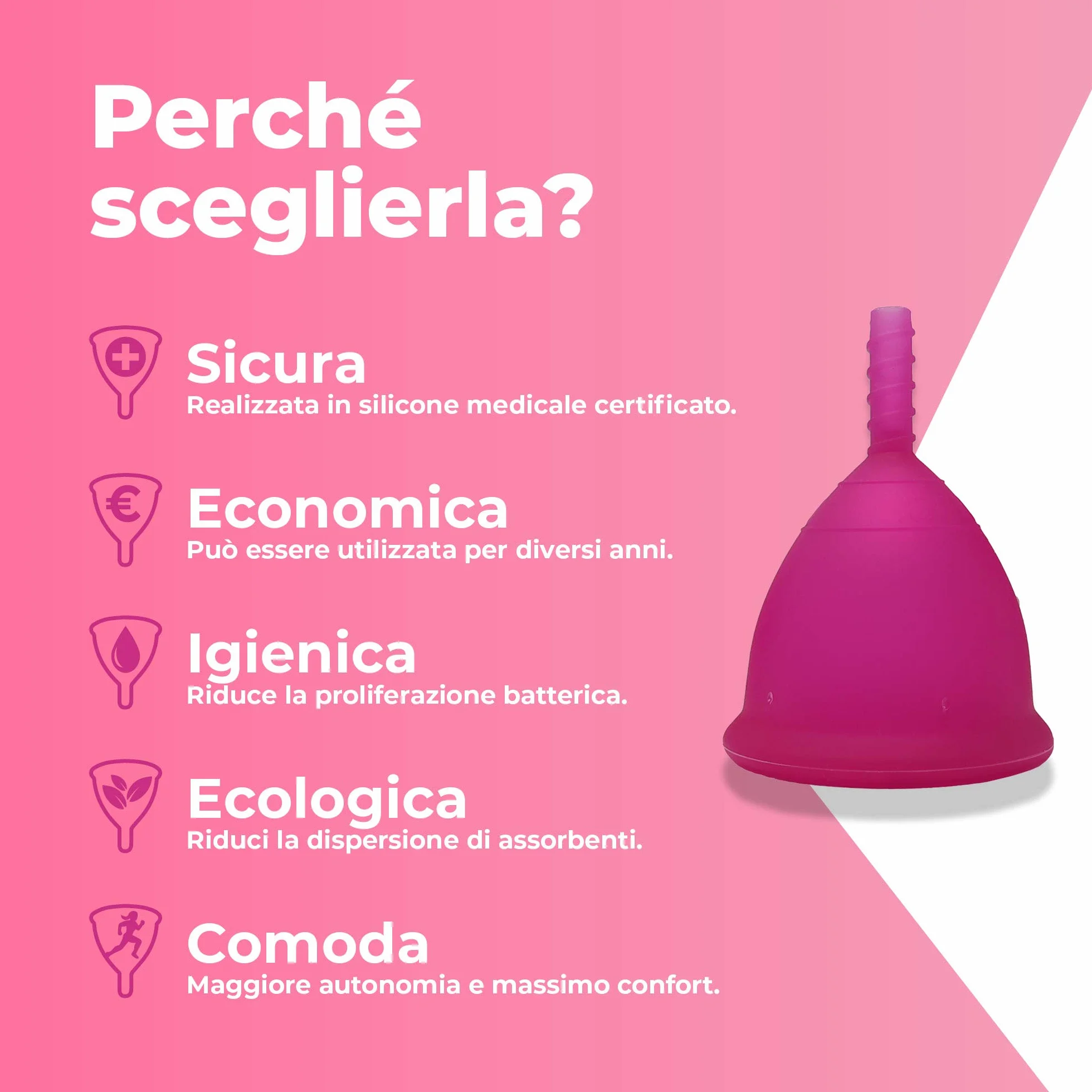kubeczek menstruacyjny Fuchsiarot (rozmiar 2)