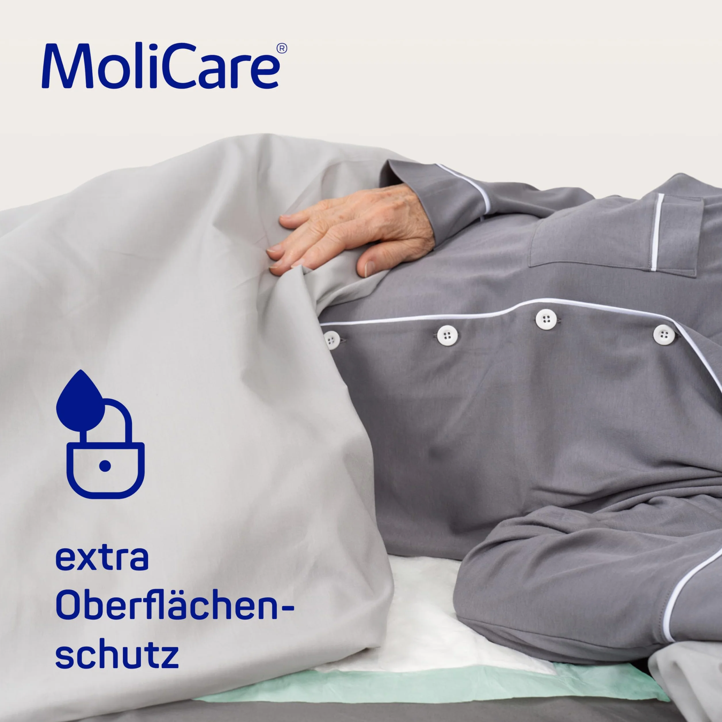MoliCare Mata na łóżko premium, mata na łóżko dla osób nietrzymających moczu, chłonność 7 kropli, rozmiar 60 x 90 cm, 25 sztuk