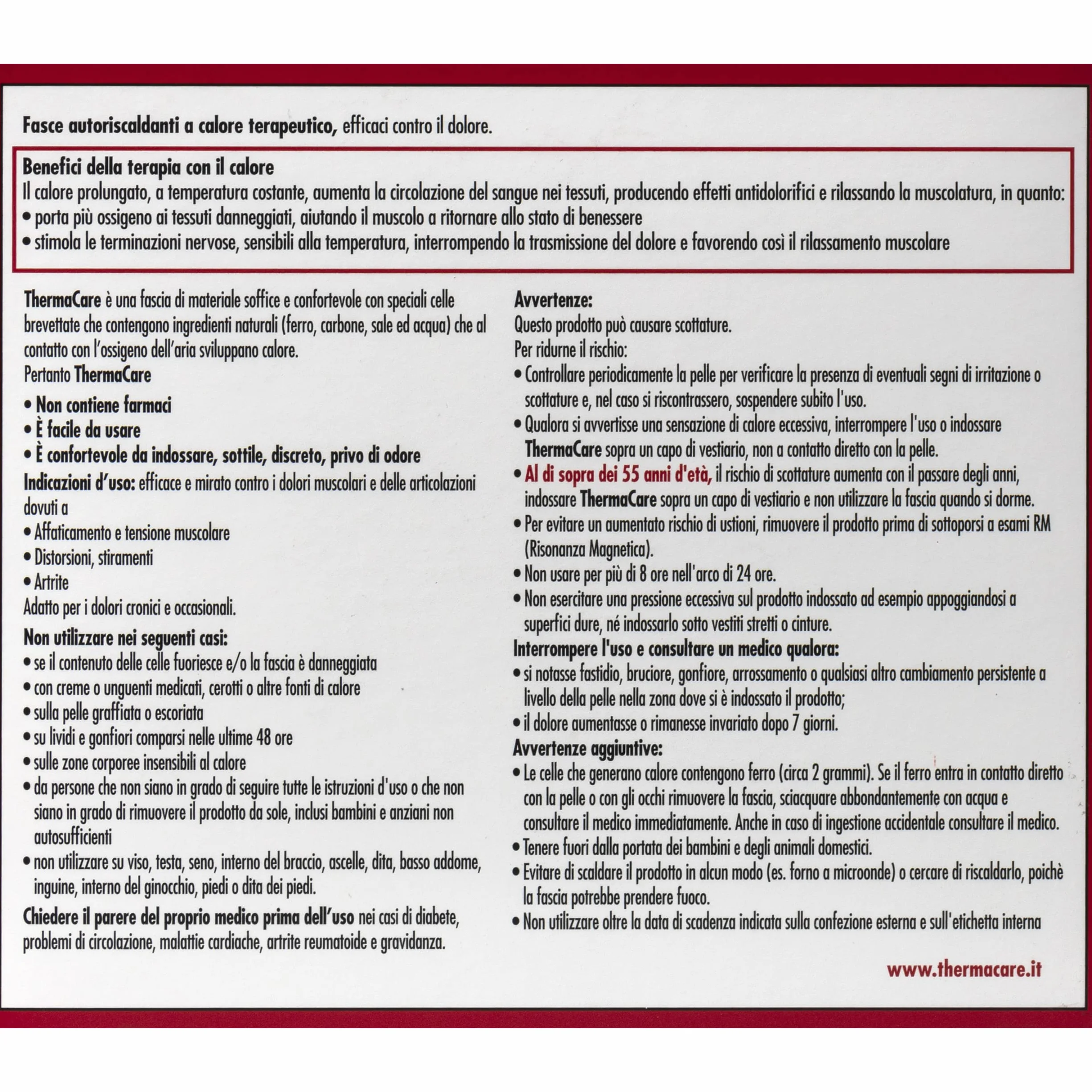 ThermaCare Ansatz-Schulter-Handgelenk-Band Selbsterhitzung
