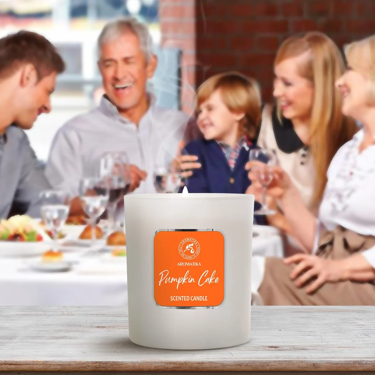 Scented Candle Pumpkin Cake 200g - Soy Wax Candle - Home Scented Candle - Aromatherapy Candle - Relax Scent - Air Freshener - Glass Candle Gift - Idea For Mother's Day - Birthday - Christmas