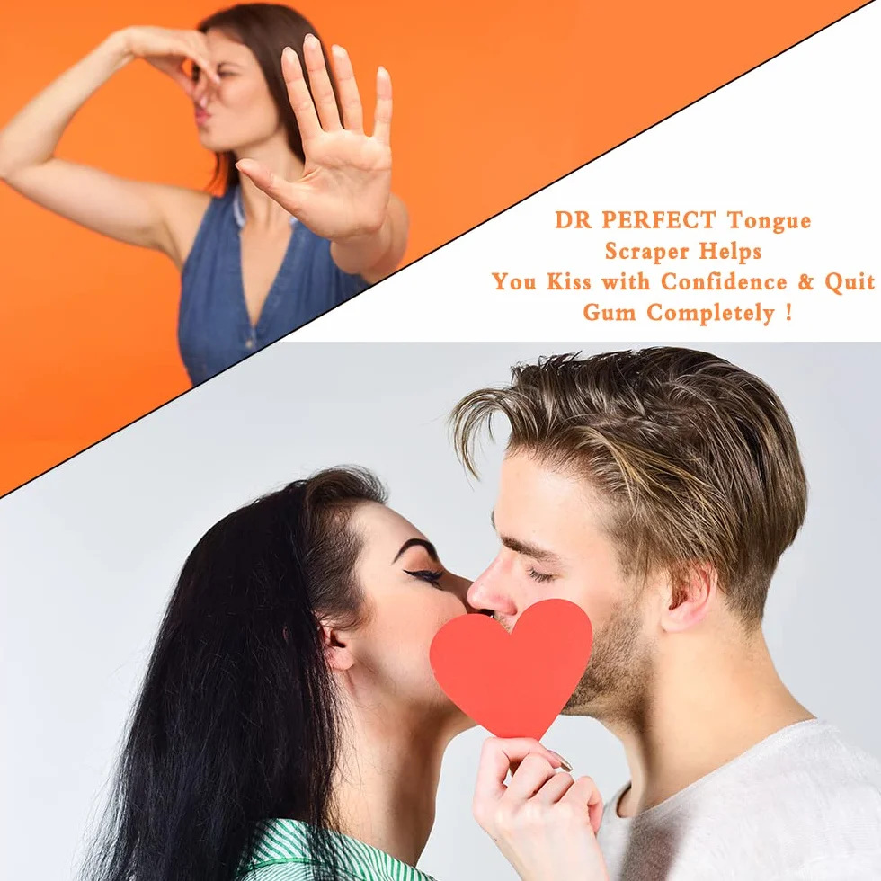 DR PERFECT Miękka szczotka do czyszczenia języka 4 szt.