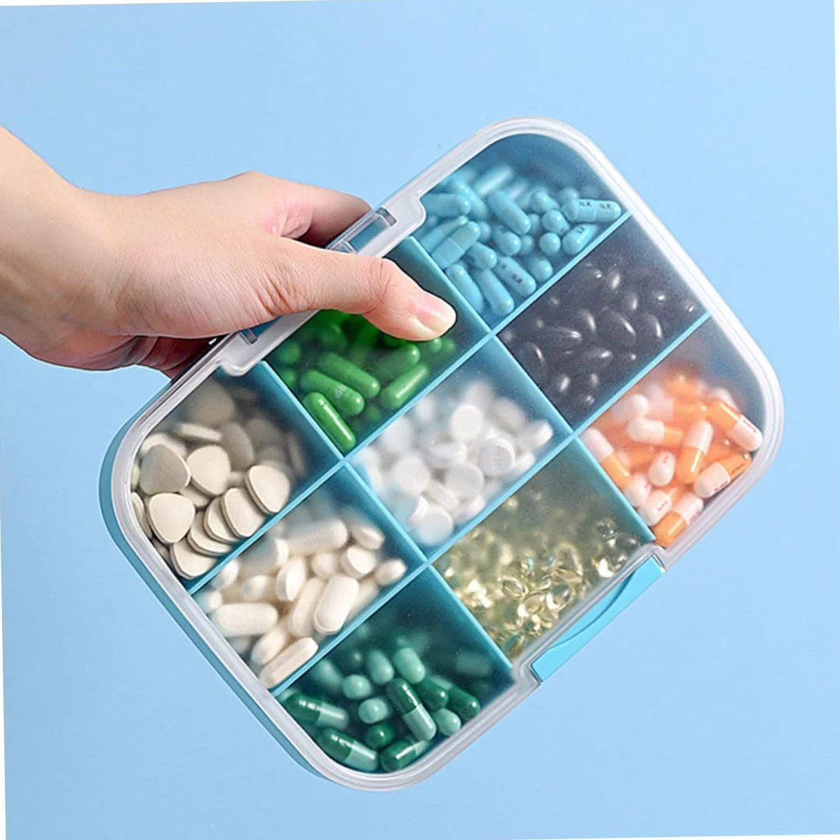 FRCOLOR Organizer Na Tabletki Podróżne O Dużej Pojemności Dozownik Na Leki Przechowywanie Tabletek W Domu I W Podróży