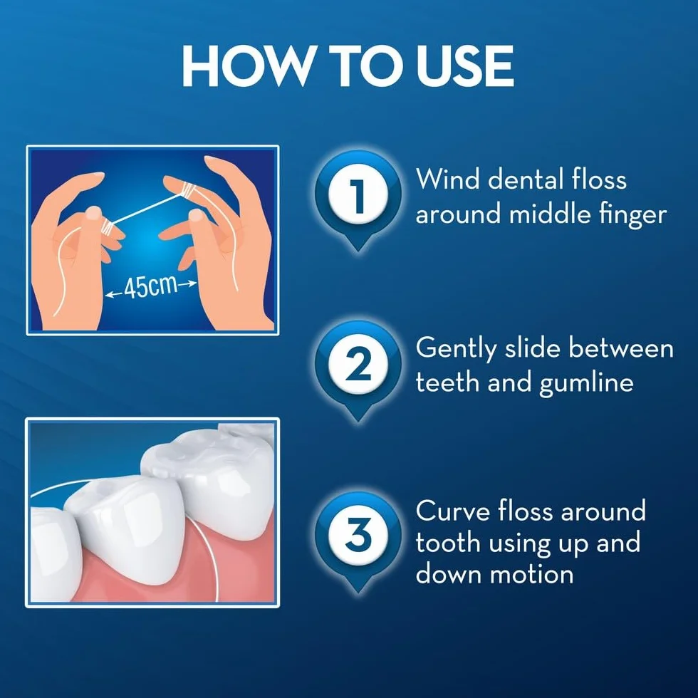 Oral-B Essential Dental Floss Regular 50 m 6 sztuk