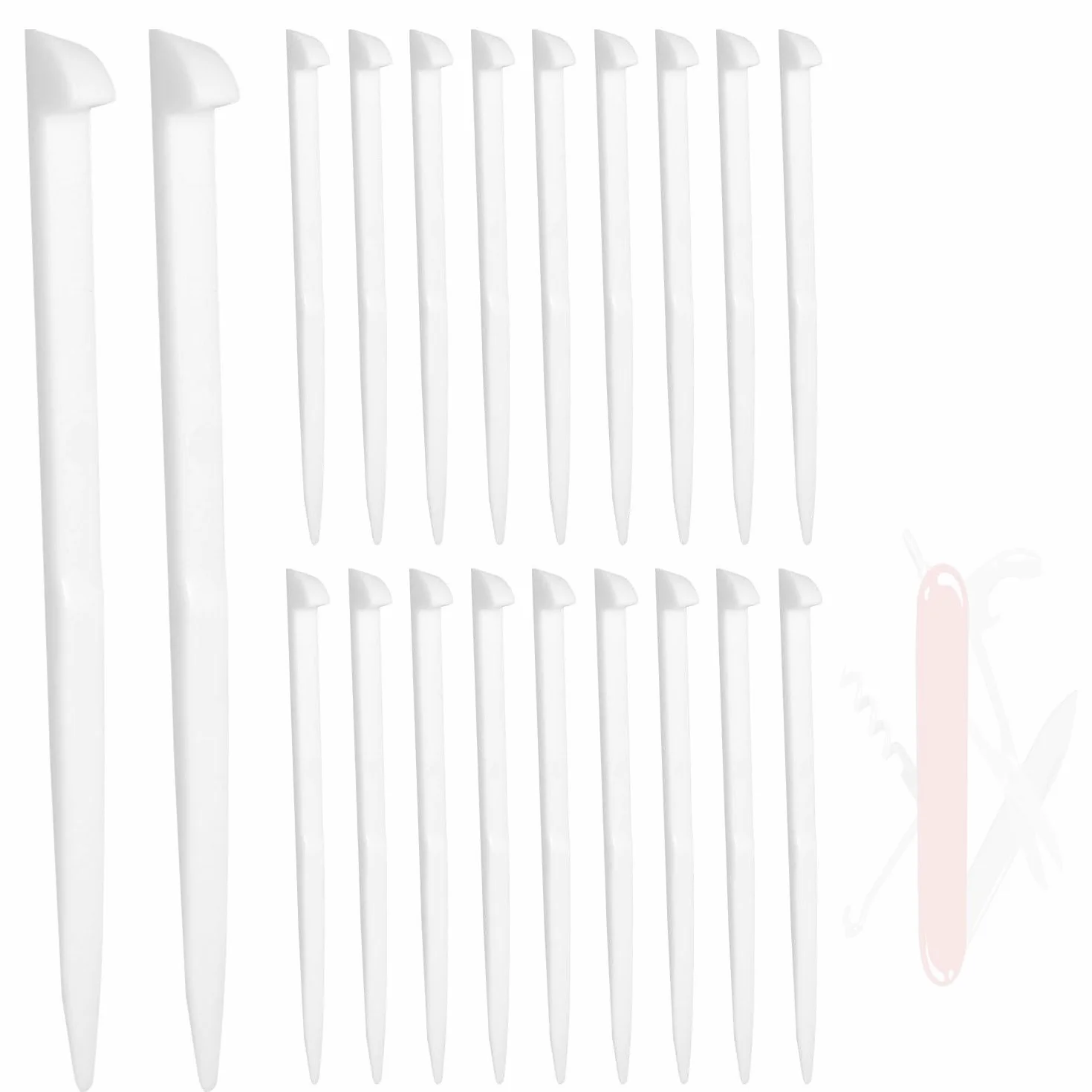 20szt Wykałaczki do Szwajcarskiego Scyzoryka 91mm 3 1/2" & 2", Części Zamienne Akcesoria Scyzoryka do Codziennego Użytku Czyszczenie Zębów