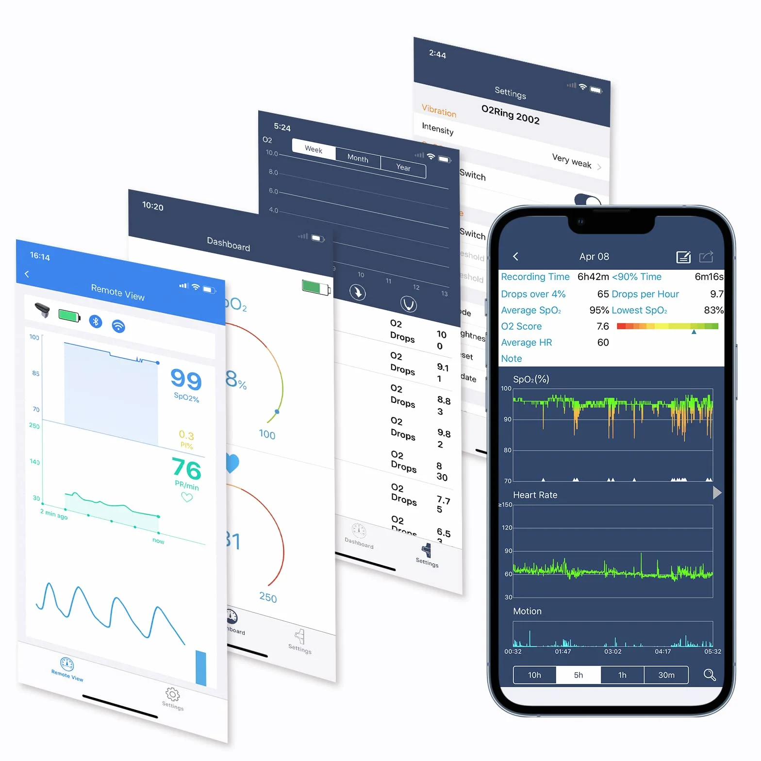 Monitor nasycenia tlenem na nadgarstku, Bluetooth monitor nasycenia tlenem we krwi, monitor tlenu do śledzenia niskiego poziomu SpO2 i tętna w nocy, bezpłatna aplikacja na Androida i iPhone'a