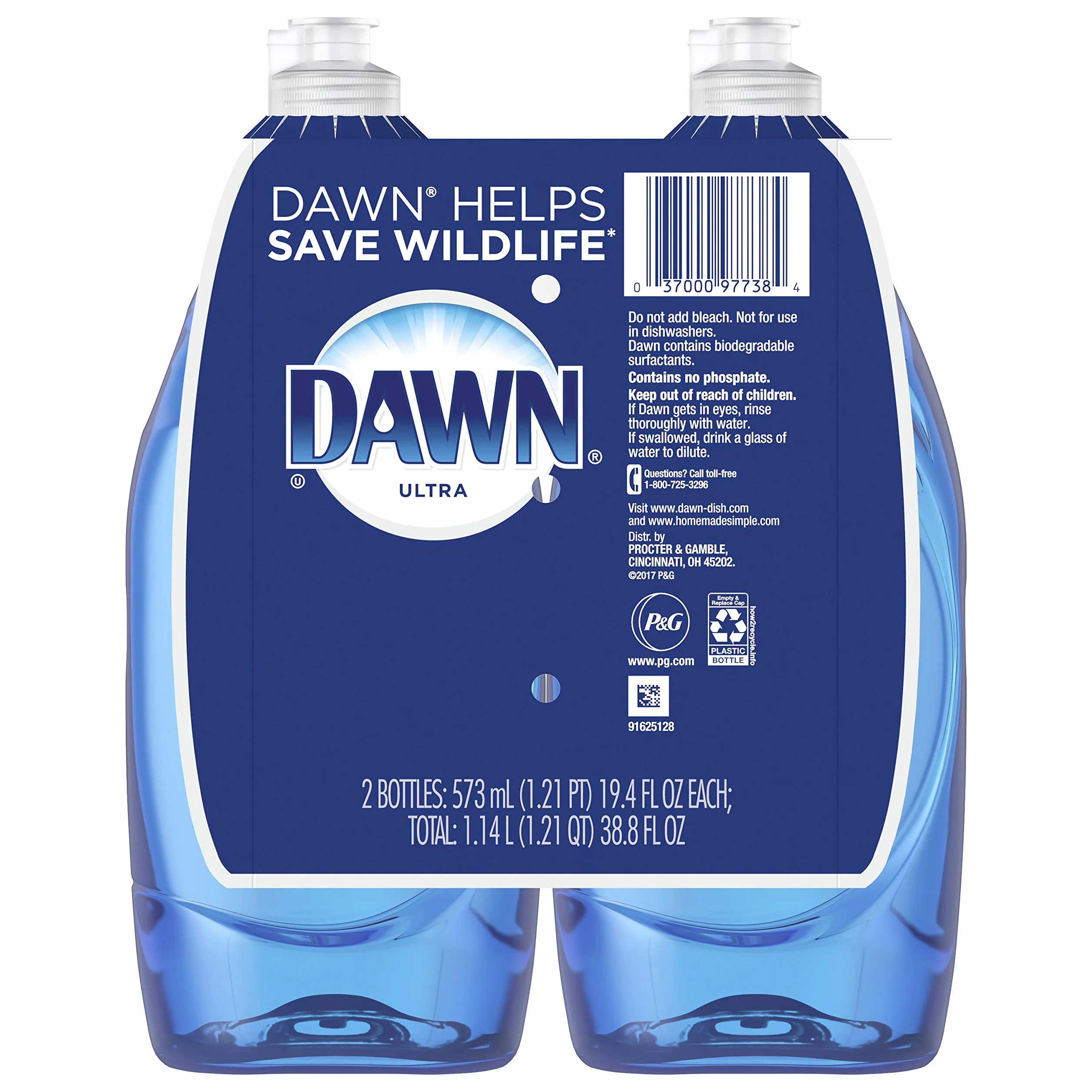 Dawn Ultra Original Płyn 532ml, 2 szt