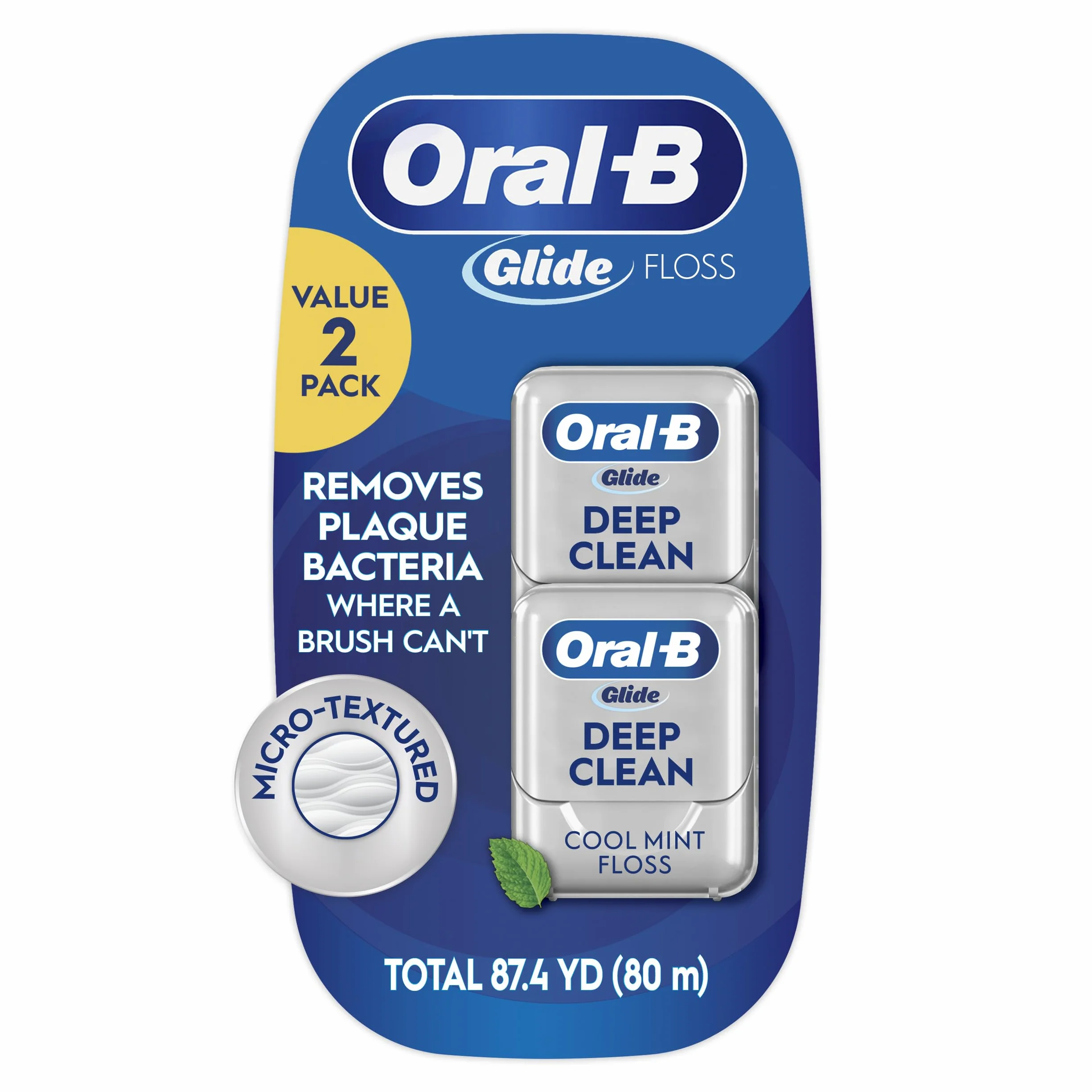 Oral-B Glide Pro-Health Deep Clean nić dentystyczna chłodna mięta 40 m 2 sztuki