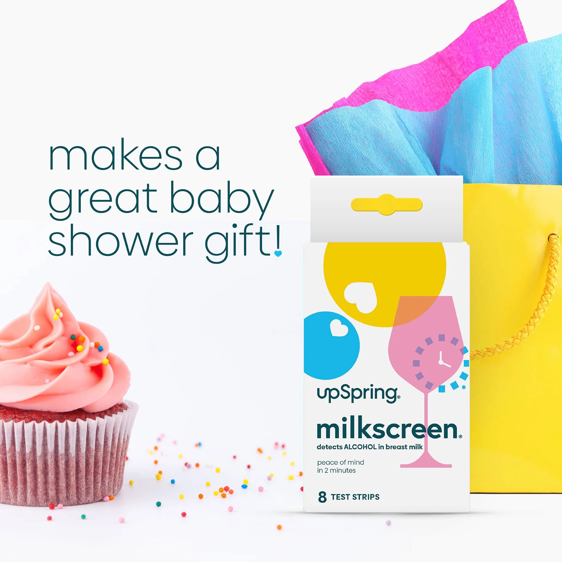 UpSpring Baby Milkscreen paski testowe na alkohol, 30 sztuk