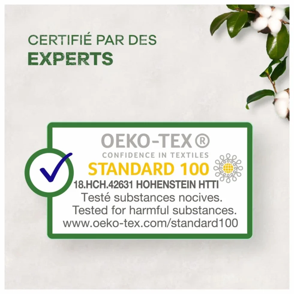 Tampax Komfort Bawełny 100% Organiczny Zwykły Tampon 16 Sztuk