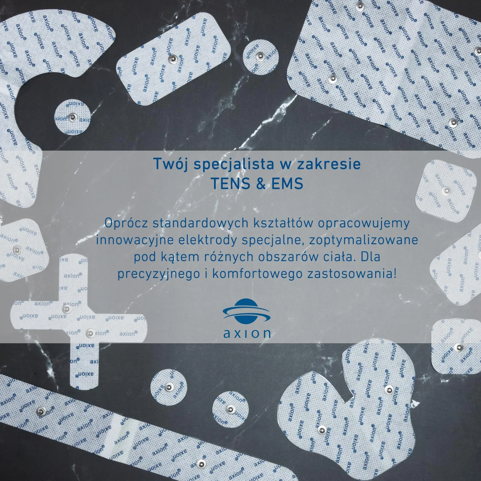 Elektrody żelowe 5x5cm do Sanitas i Beurer z przyłączem snap