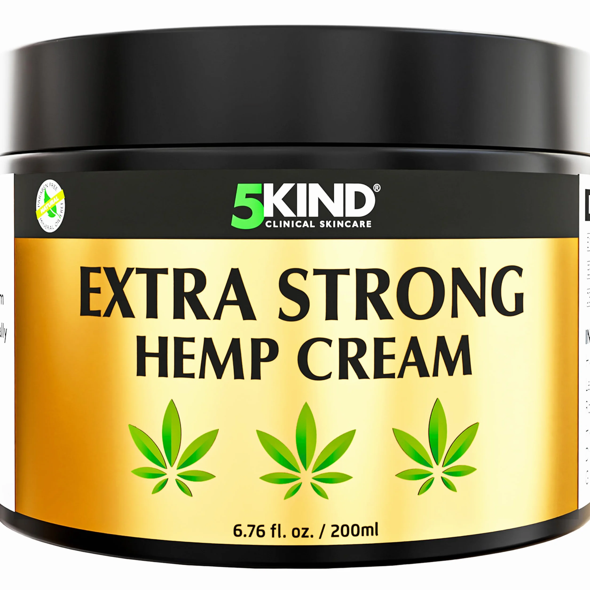 5kind Ekstra Mocny Krem Konopny 200ml - Silny Olej Konopny i Krem Arnikowy do Masażu Stawów i Mięśni