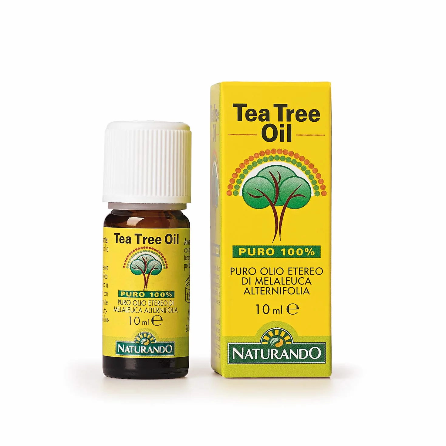 Naturando Olejek z Drzewa Herbacianego 10 ML Czysty Olejek Eteryczny 100% Melaleuca Alternifolia
