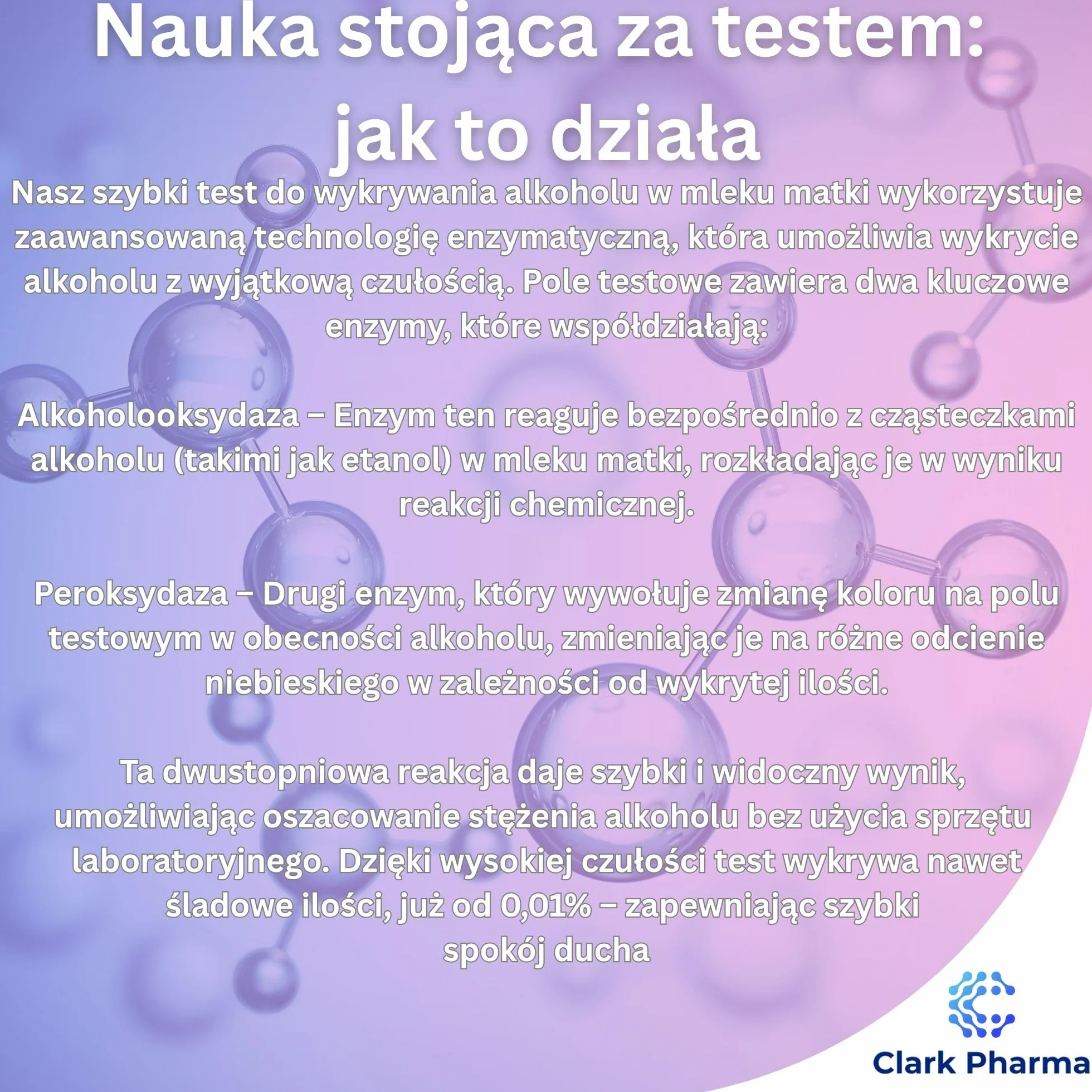 Paski testowe do wykrywania alkoholu w mleku matki, 20 sztuk