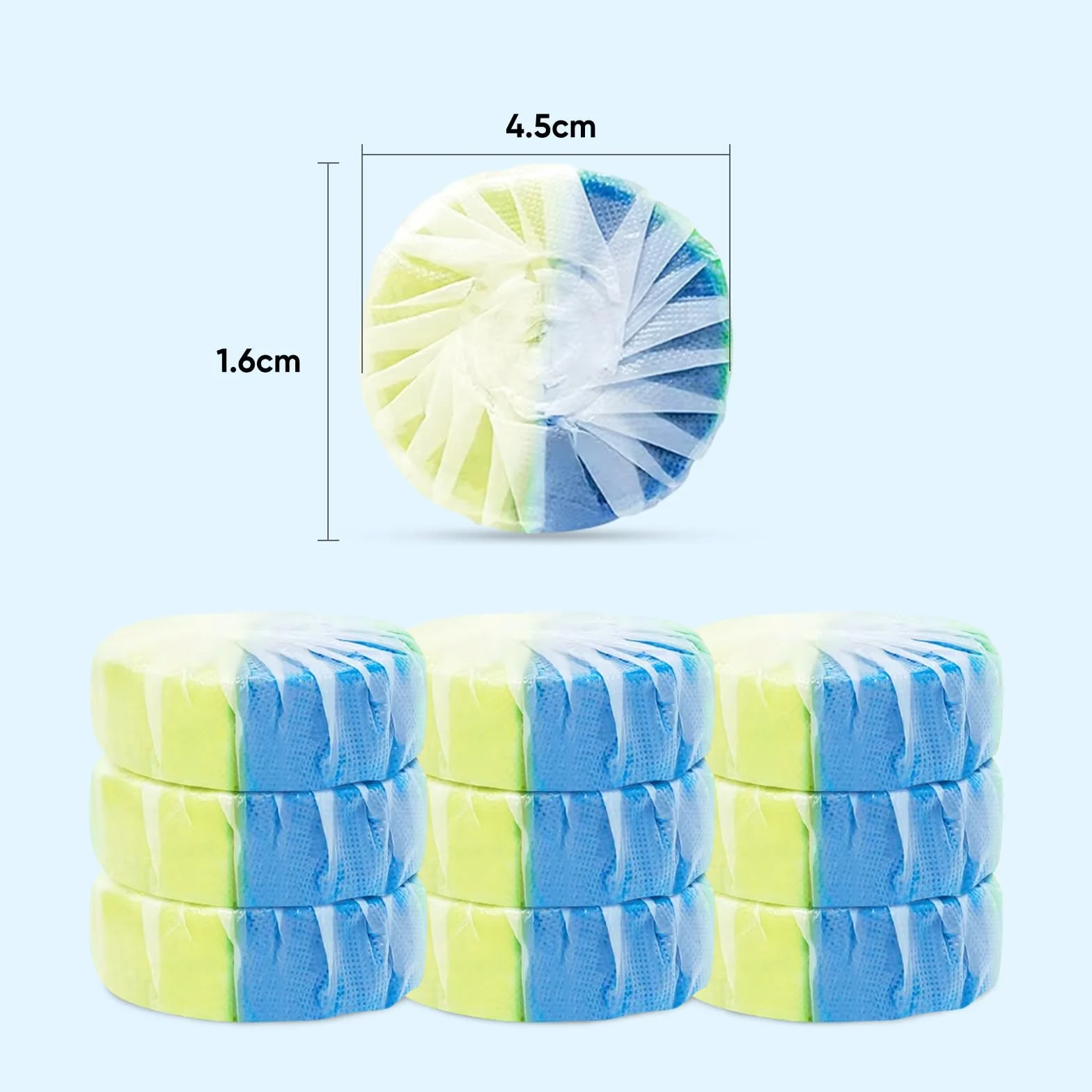 WC odświeżacz Duo-Aktywny czyścik do spłuczki 50 g tabletka zapobiega kamieniowi brudowi chroni glazurę