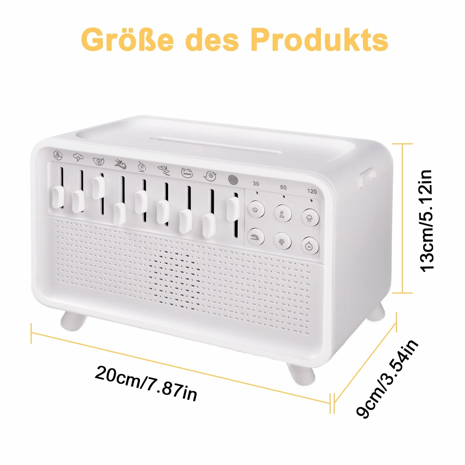 Yoedge White Noise Machine & Night Light Pro - urządzenie dźwiękowe do sypialni z Bluetooth, timerem i dyfuzorem aromatu dla dzieci, niemowląt i dorosłych