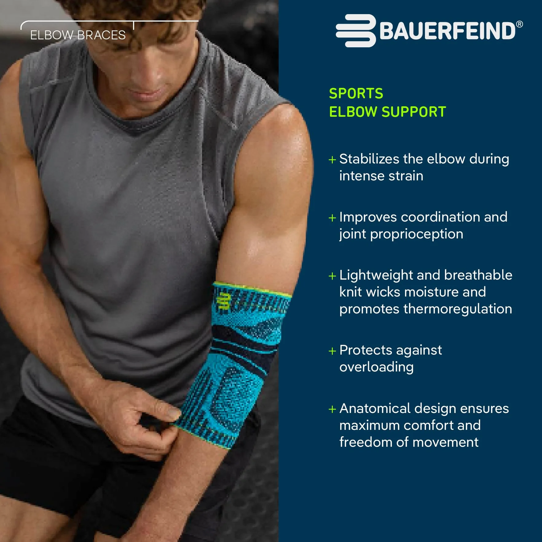 BAUERFEIND Bandaż na łokieć Elbow Support na łokieć tenisisty i golfisty