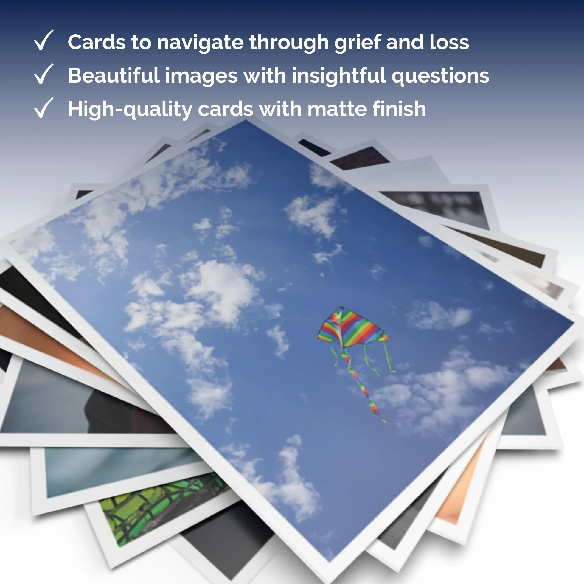 metaFox Navigating Grief 52 karty coachingowe do coachingu terapeutyczne dla doradców i terapeutów