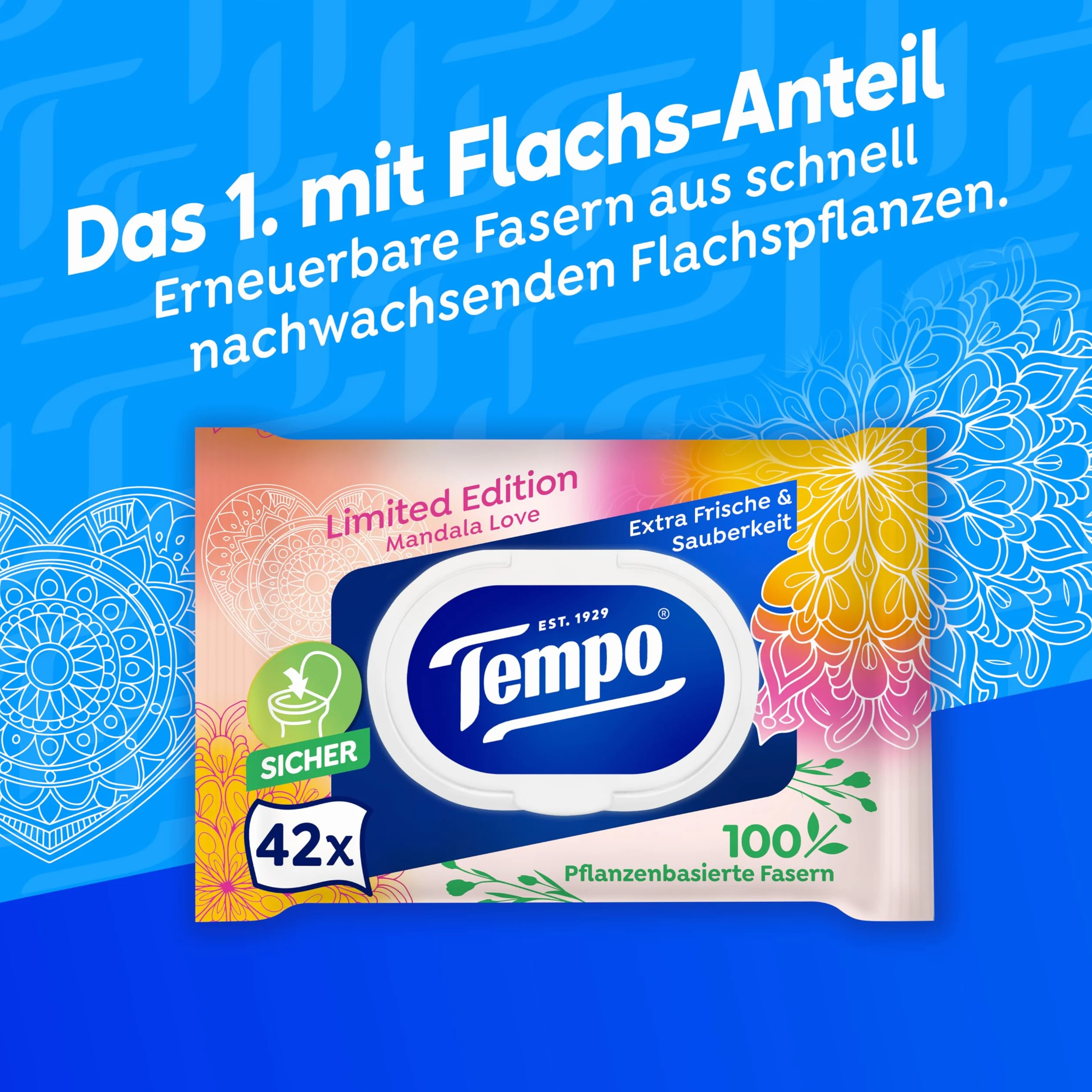 Tempo Mein VerwöhnMoment Limited Edition mokry papier toaletowy 16 x 42 chusteczki nawilżane