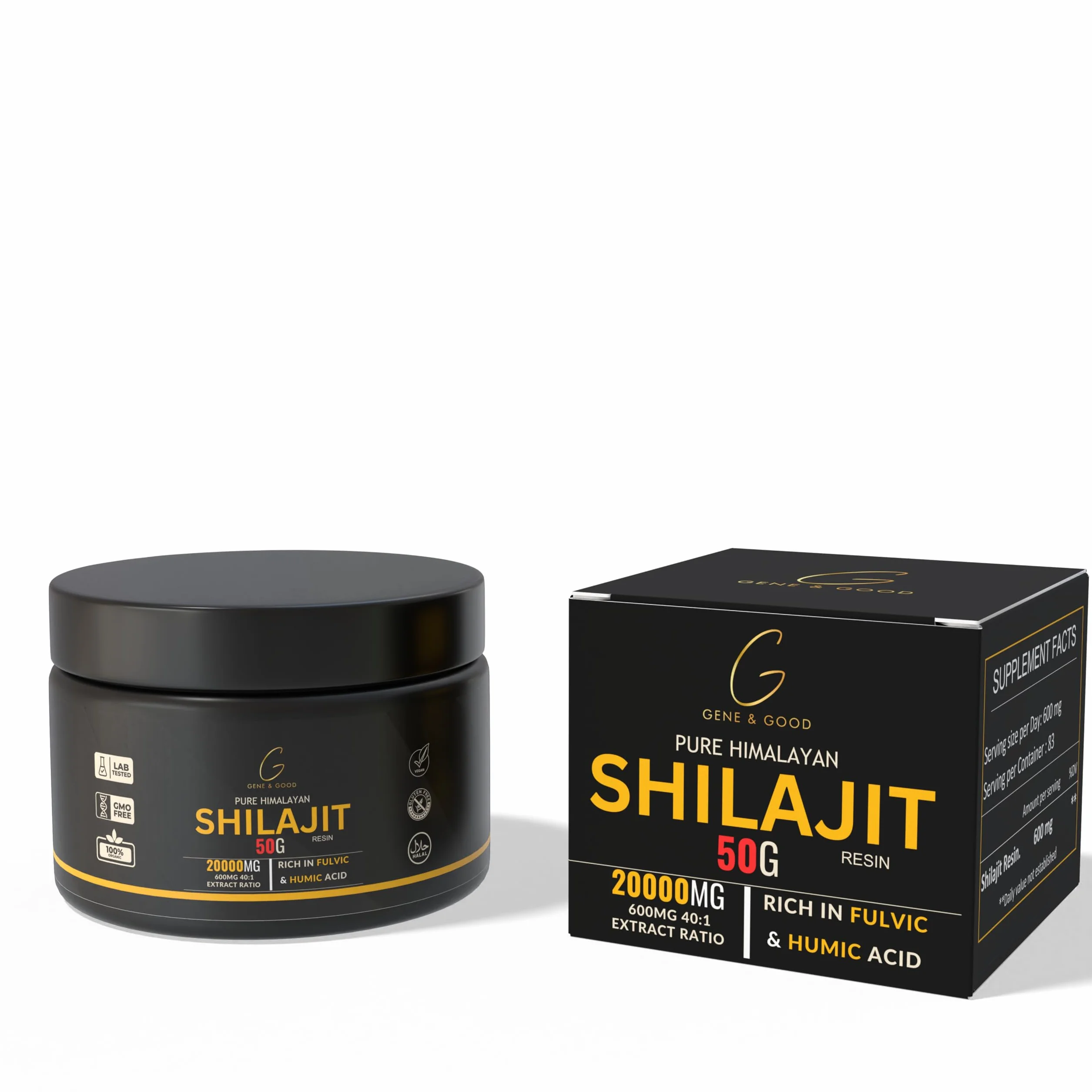 Żywica Gene & Good Shilajit 600 mg