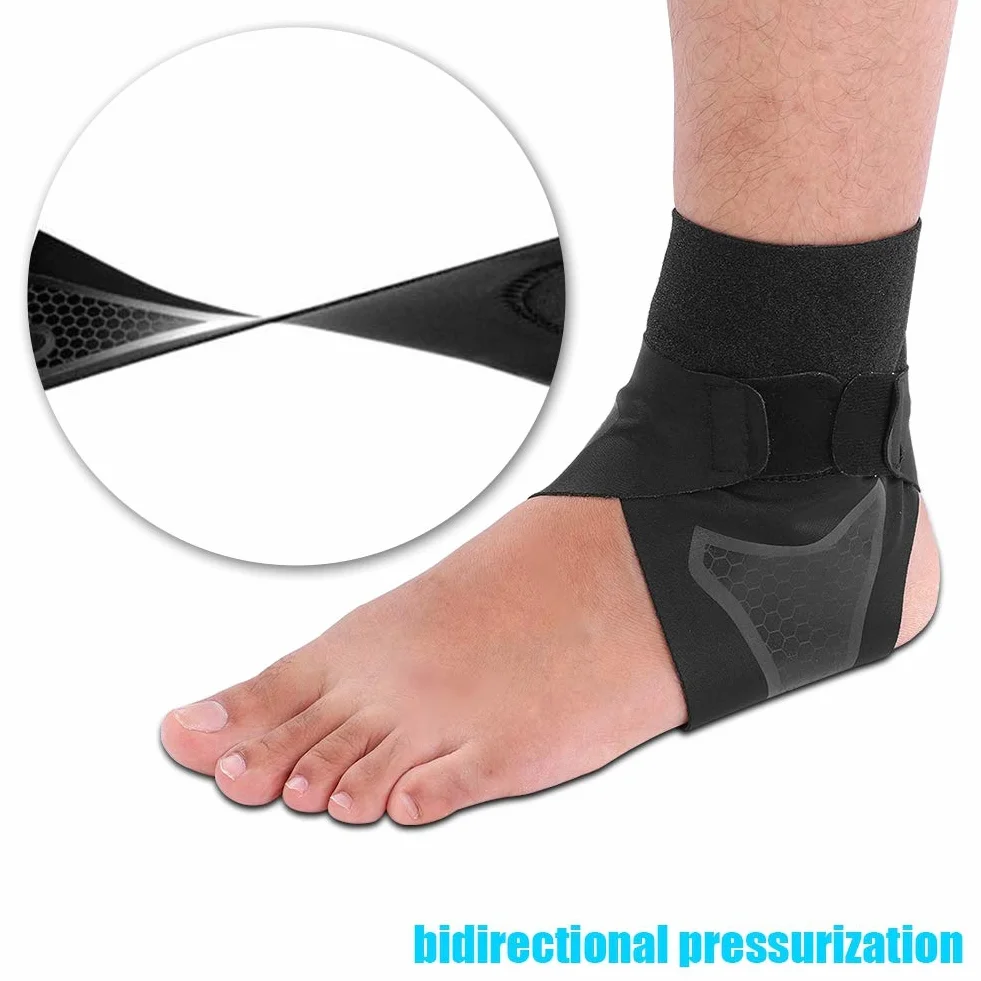 Knöchelbandage Atmungsaktives Neopren Fuß-Bandage Einstellbar Fußgelenkstütze Hilft Verstauchungen zu verhindern, Sprunggelenkbandage für Damen, Herren, Kinder(S-1 Paar)