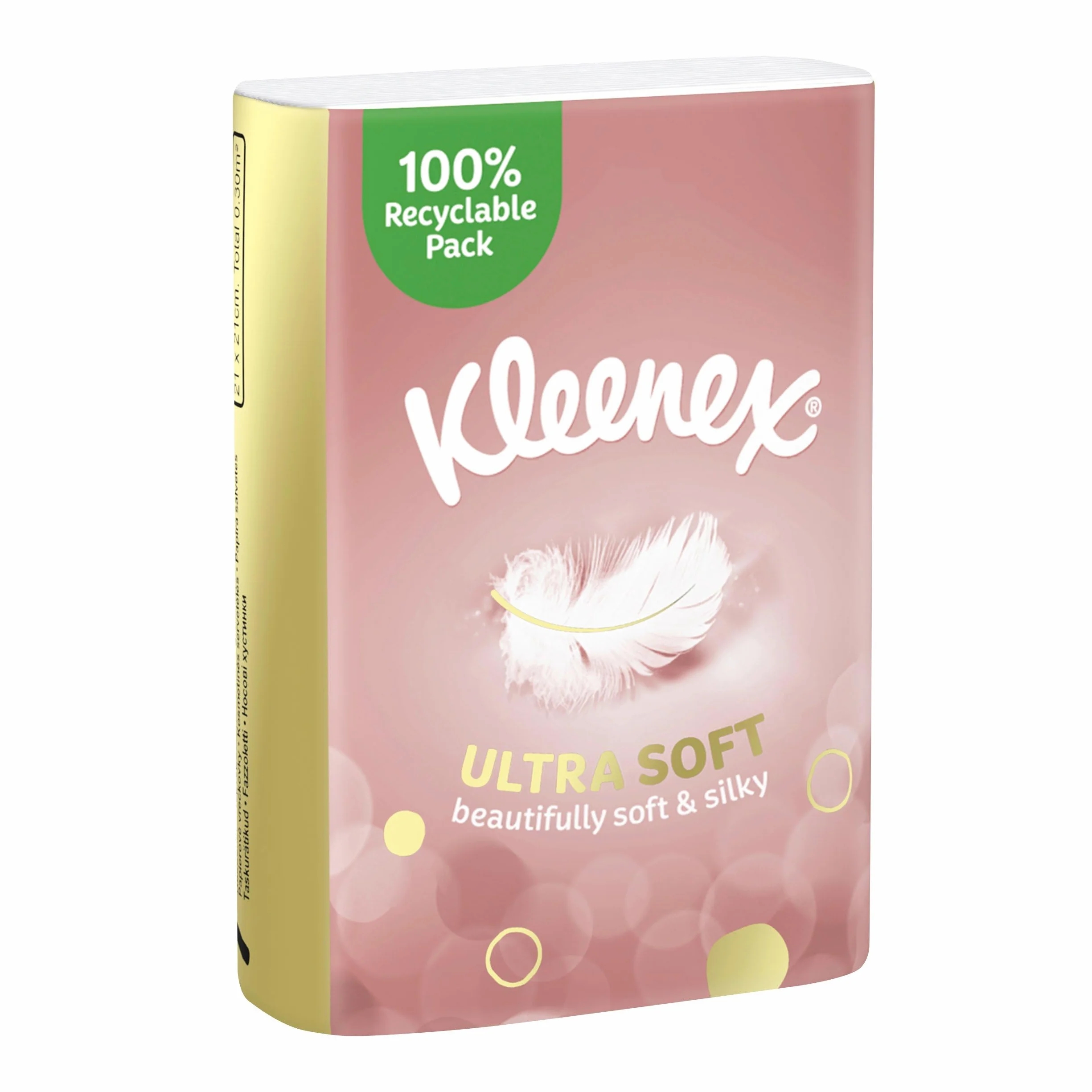 Ultra Soft mini chusteczki higieniczne, bardzo miękkie, 4-warstwowe, 10 x 7 chusteczek, do podróży (piece)