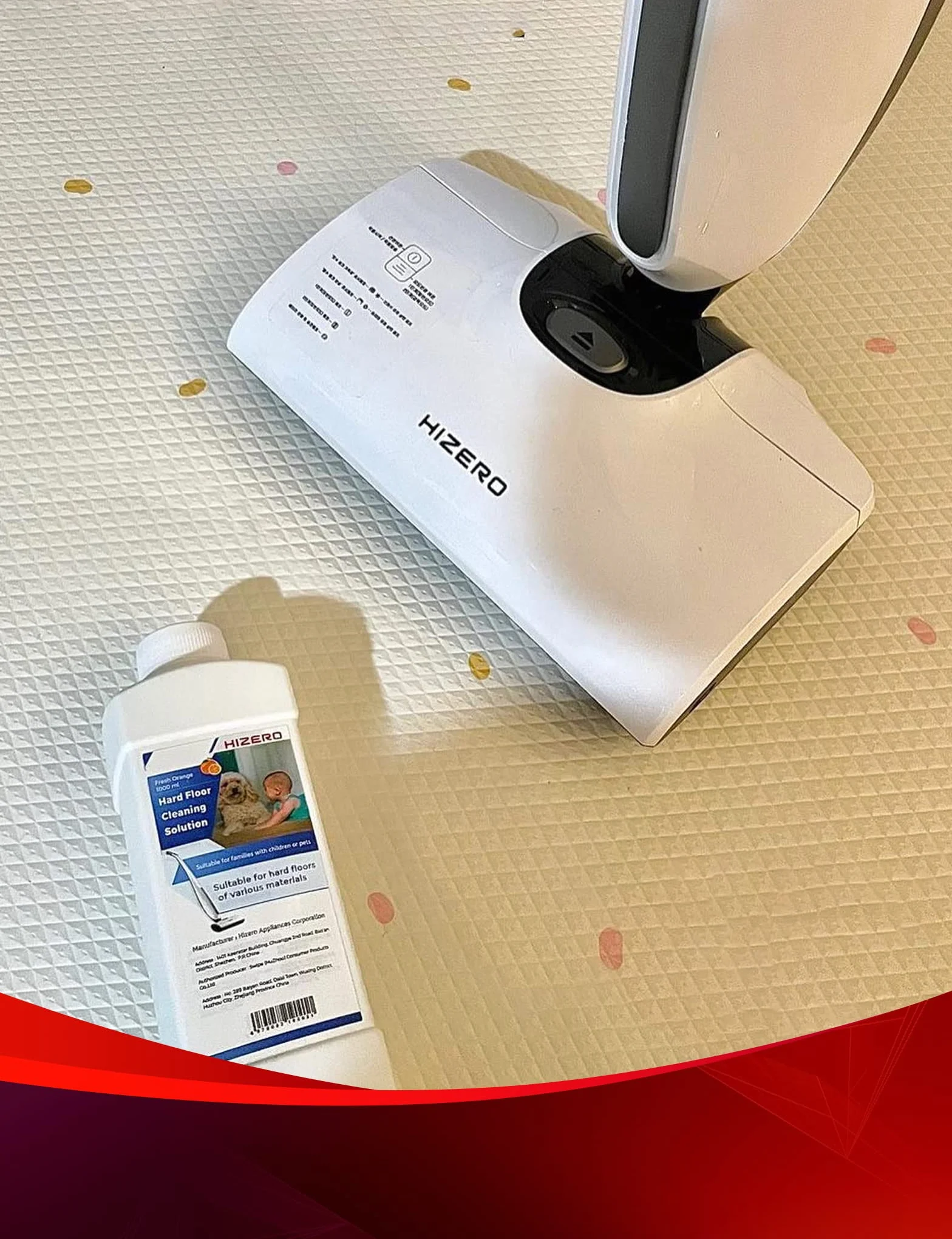 Hizero Bionic Mop środek do czyszczenia twardych podłóg i detergenty, świeży zapach pomarańczy (świeża pomarańcza)