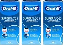 Oral-B 50 sztuk wstępnie wyciętych super nici - 3 sztuki