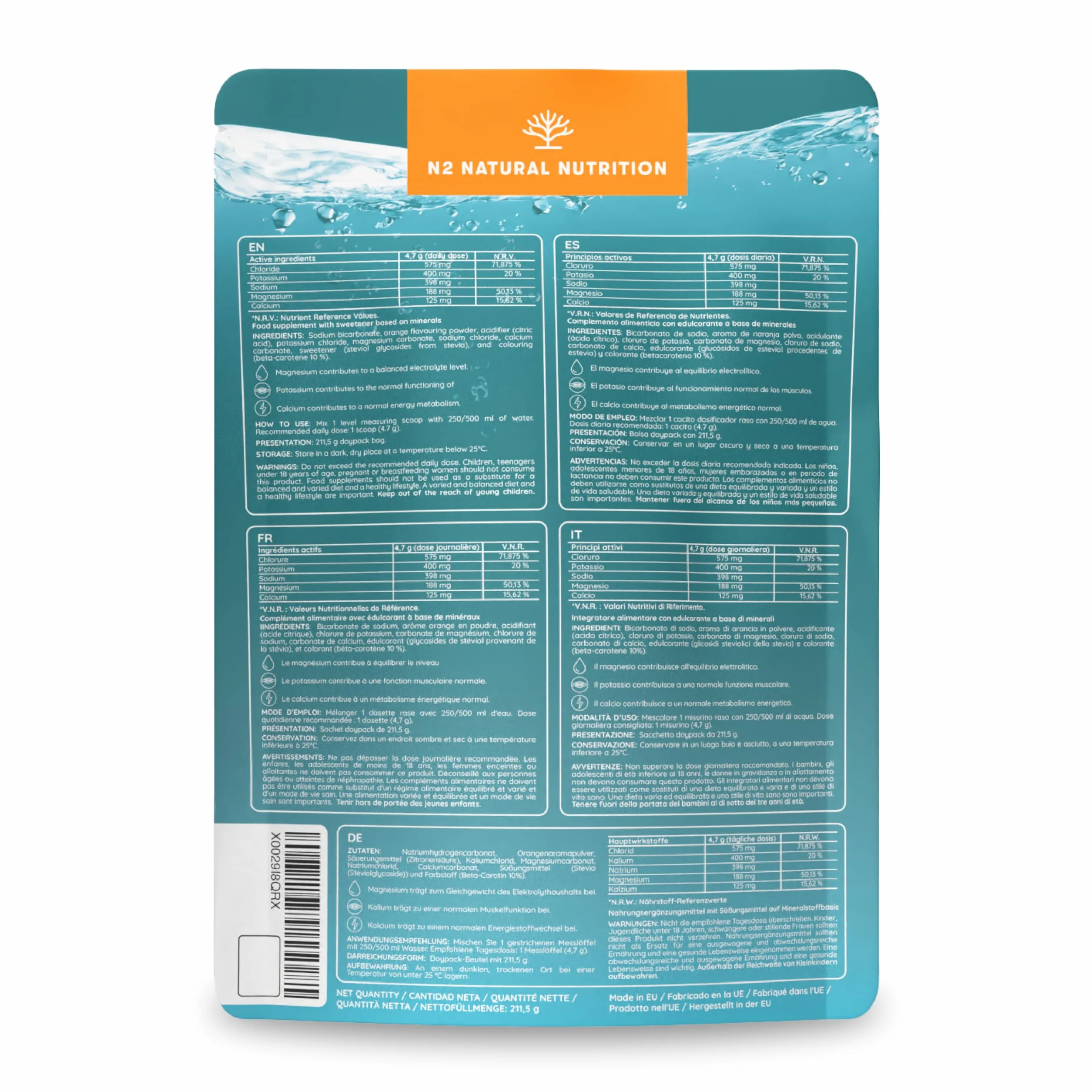 N2 Natural Nutrition Elektrolity Bez Cukru Napój Proszkowy 45 Dni Hydratacji