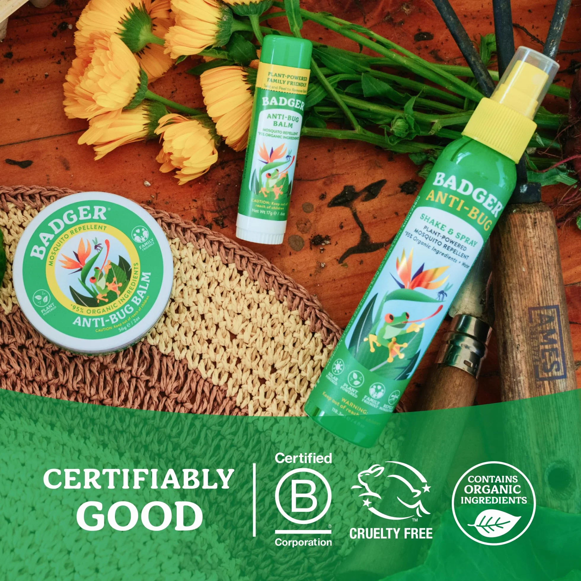 Badger Balm Anti Bug Shake & Spray Travel - 2,7 oz