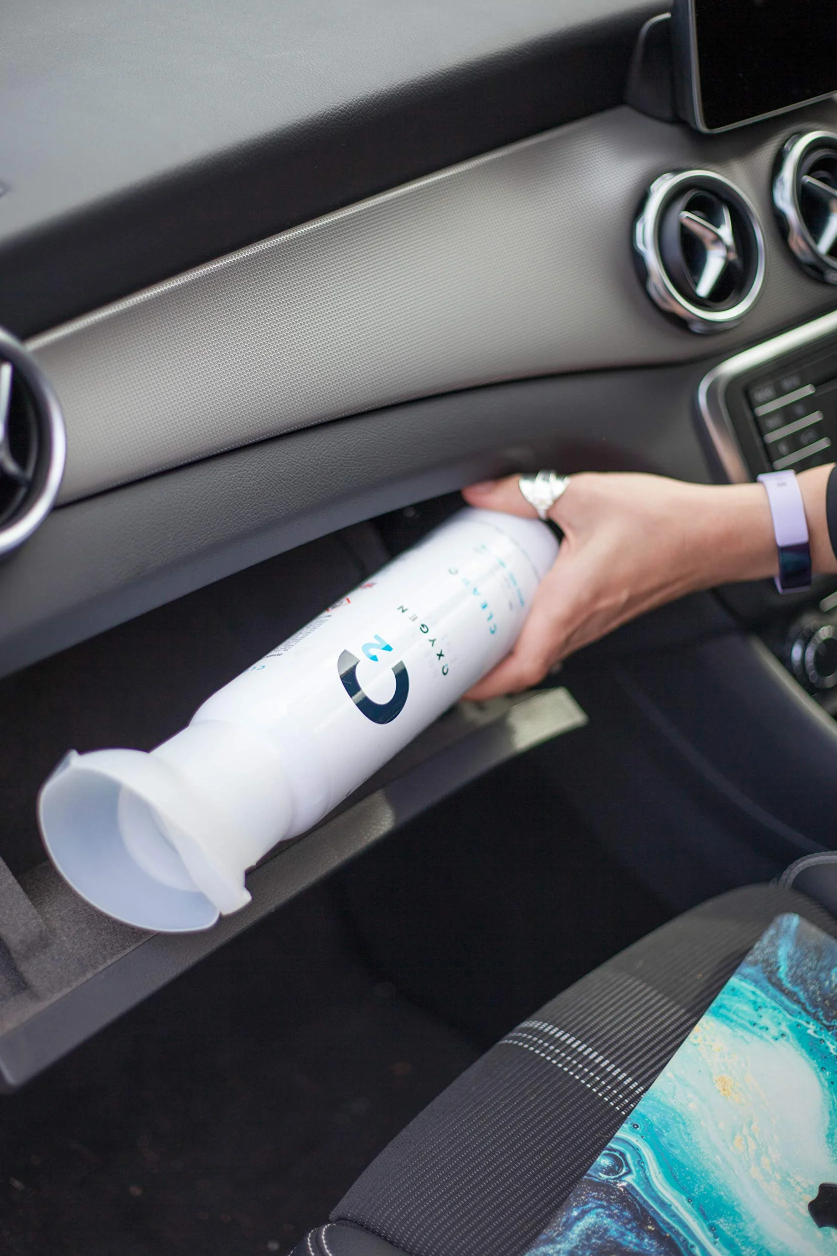 ClearO2 Puszka tlenowa 15 l z nasadką inhalatora. Czysty tlen do oddychania w lekkim aluminiowym kanistrze | Wyprodukowano w Wielkiej Brytanii