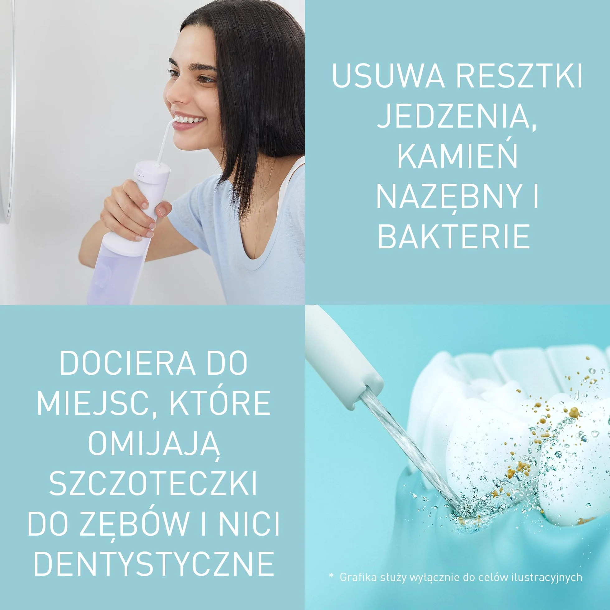 Panasonic EW-DJ26-V303 Irygator do jamy ustnej 200 ml IPX7 5 ustawień ciśnienia fioletowy